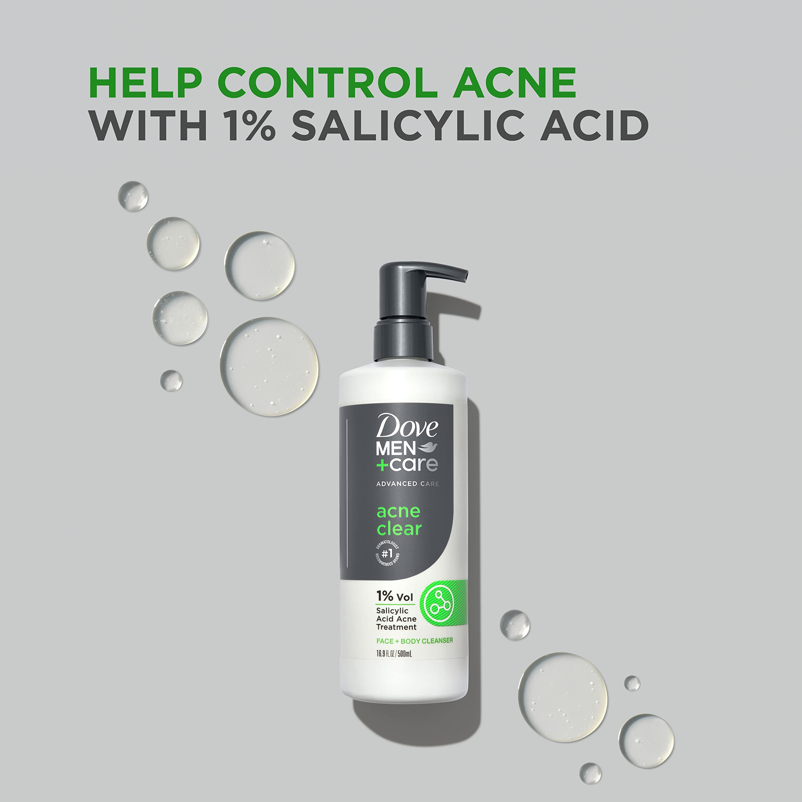 Foto 4 pulgar | Limpiador Dove Men + Care Advanced Care Acne Clear, 500 Ml, Paquete De 3 - Venta Internacional.