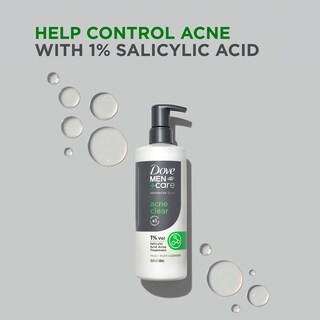 Foto 3 | Limpiador Dove Men + Care Advanced Care Acne Clear, 500 Ml, Paquete De 3 - Venta Internacional.