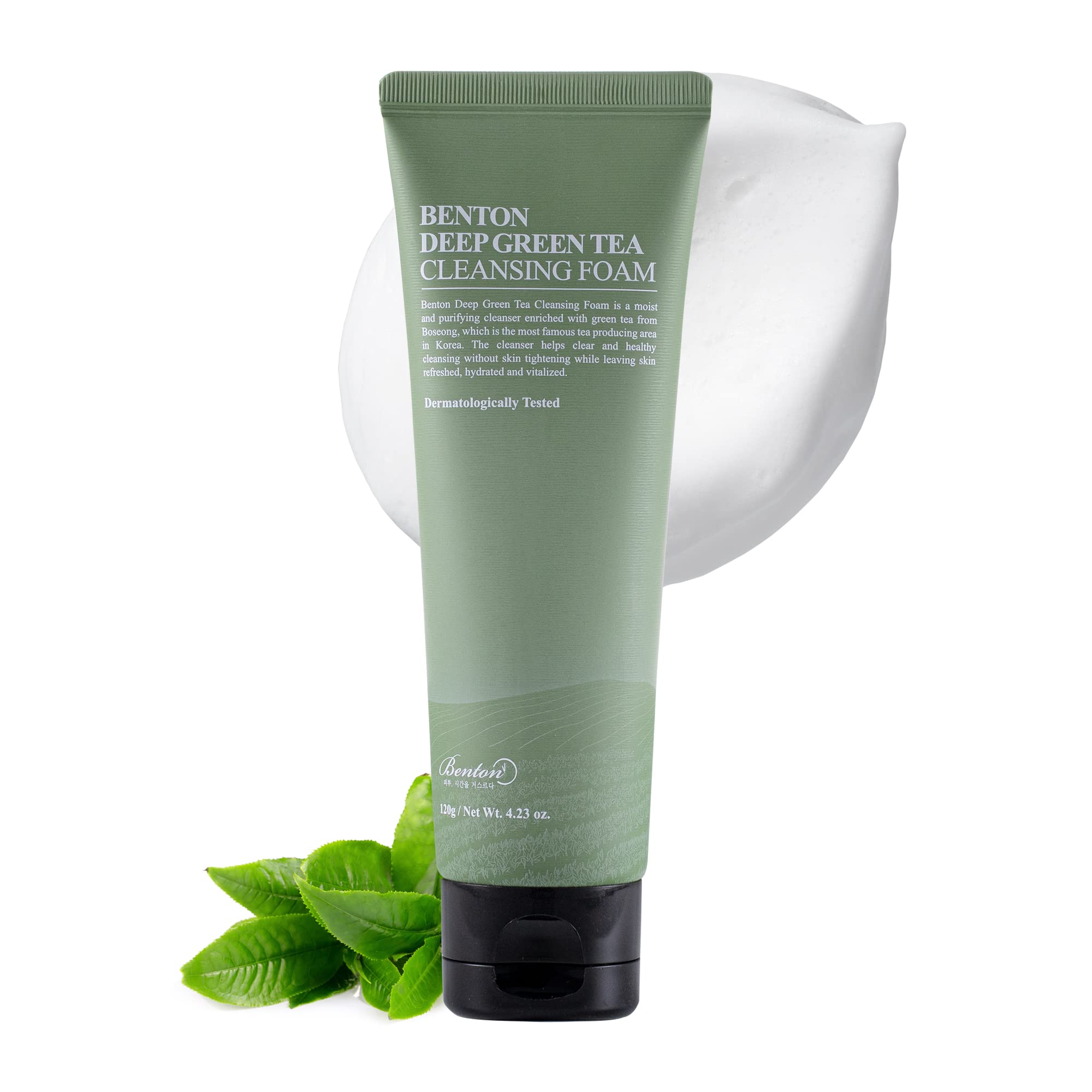 Foto 2 pulgar | Limpiador Facial Benton Deep Green Tea Natural Face Wash - Venta Internacional.