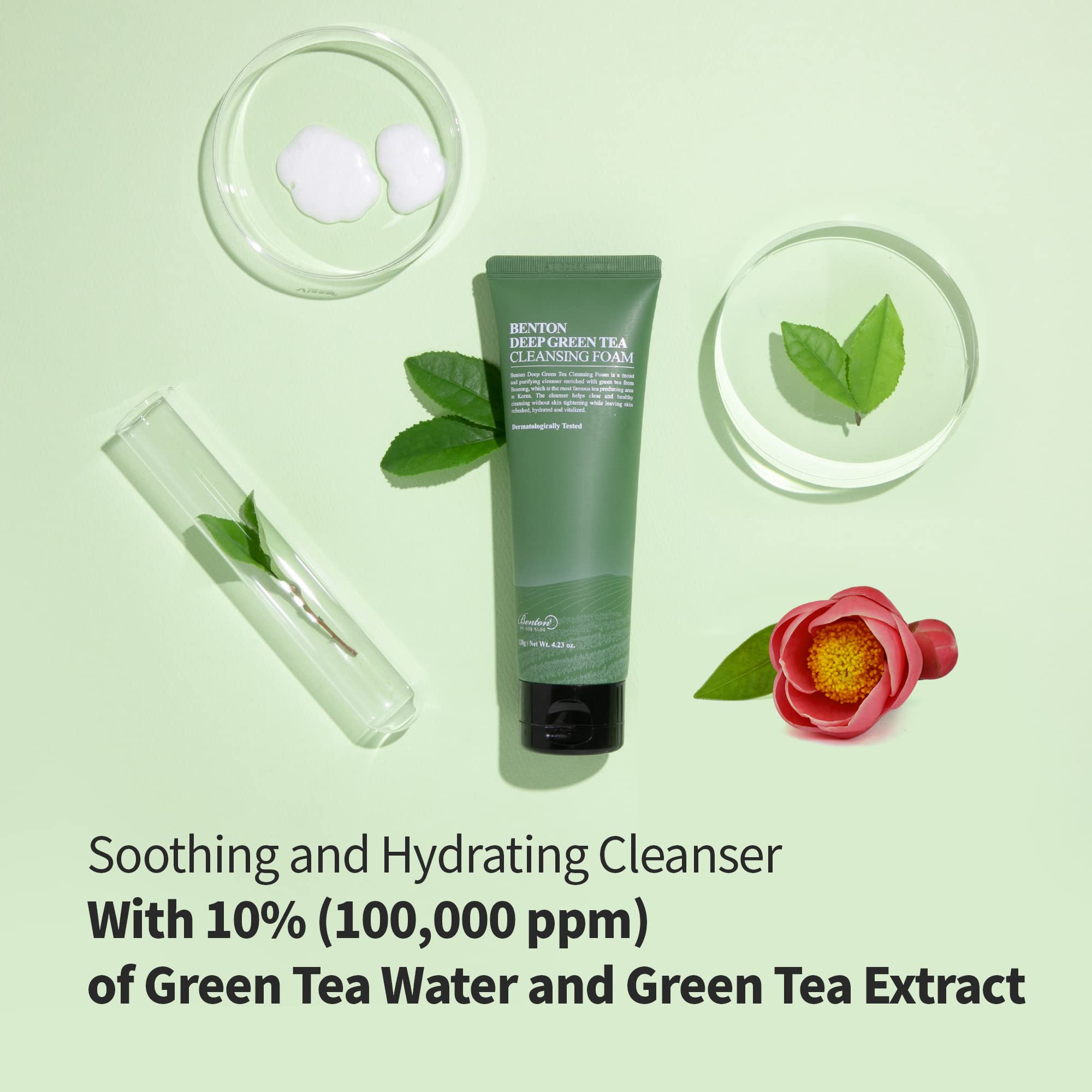Foto 4 pulgar | Limpiador Facial Benton Deep Green Tea Natural Face Wash - Venta Internacional.