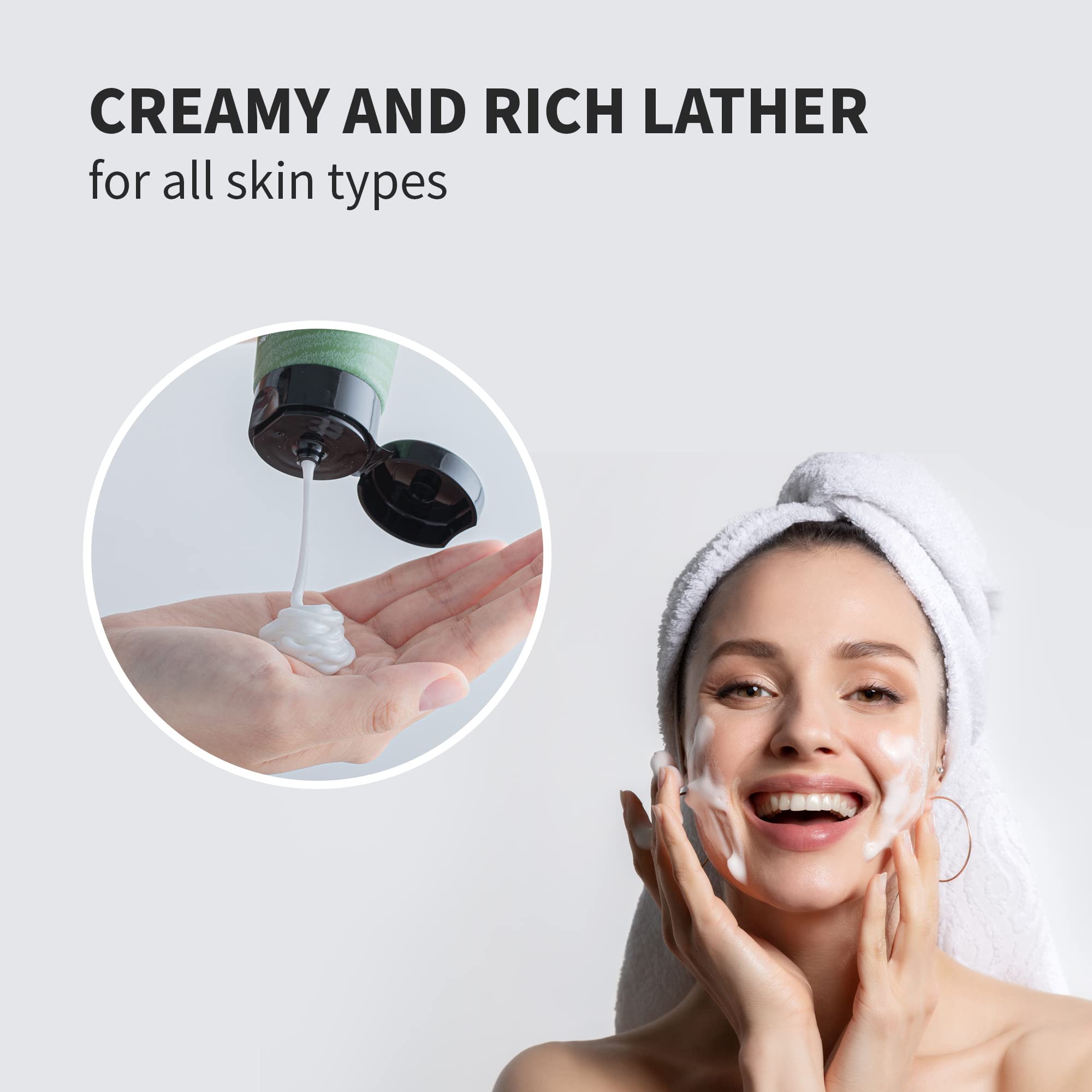 Foto 5 pulgar | Limpiador Facial Benton Deep Green Tea Natural Face Wash - Venta Internacional.