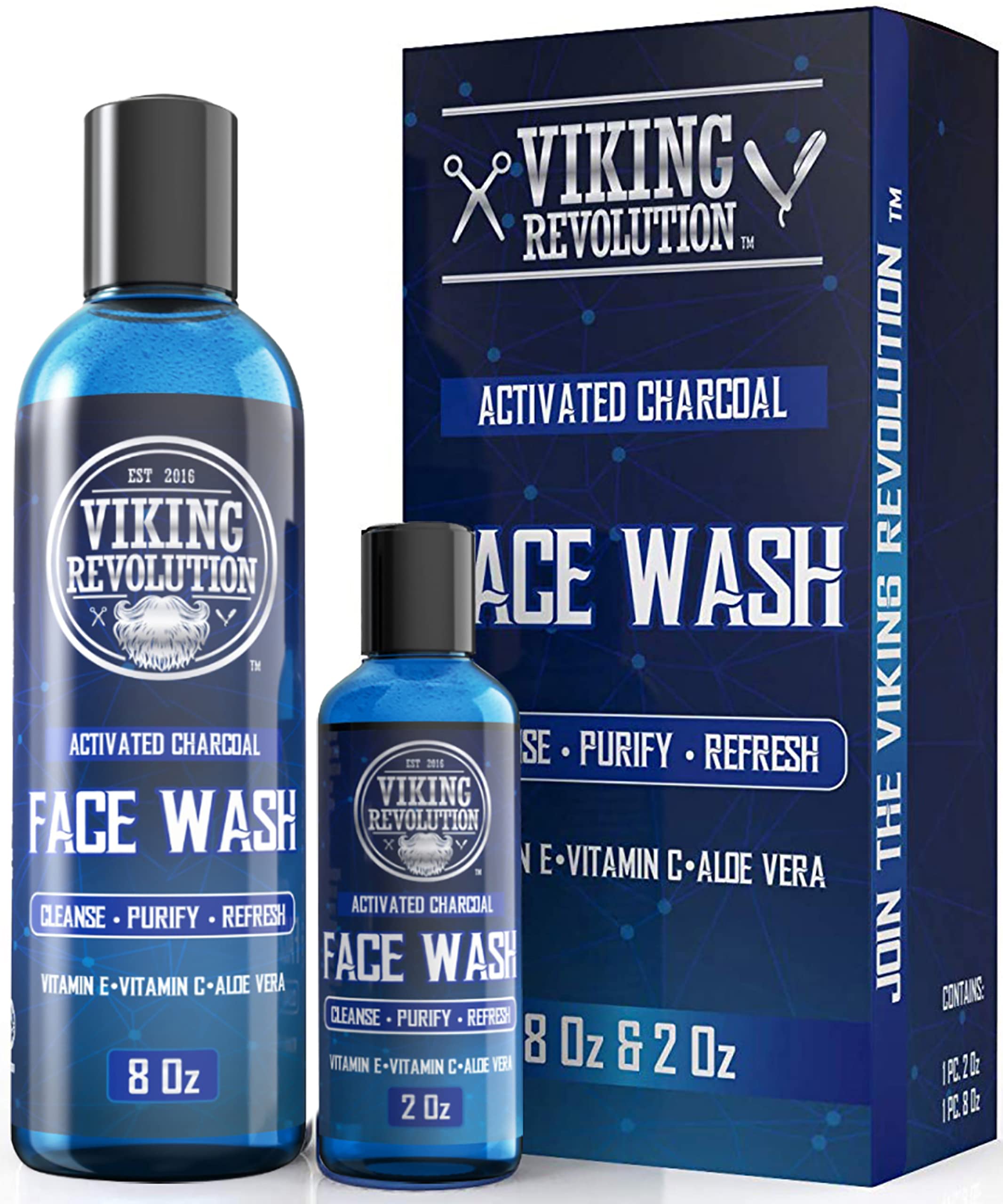Foto 1 | Limpiador Facial Viking Revolution Charcoal 240 Ml Para Hombre, 2 Piezas - Venta Internacional.