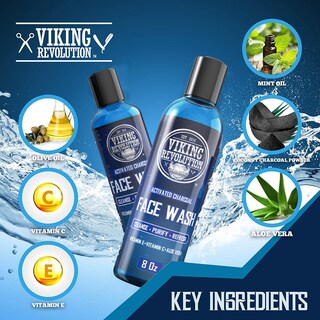 Foto 4 | Limpiador Facial Viking Revolution Charcoal 240 Ml Para Hombre, 2 Piezas - Venta Internacional.