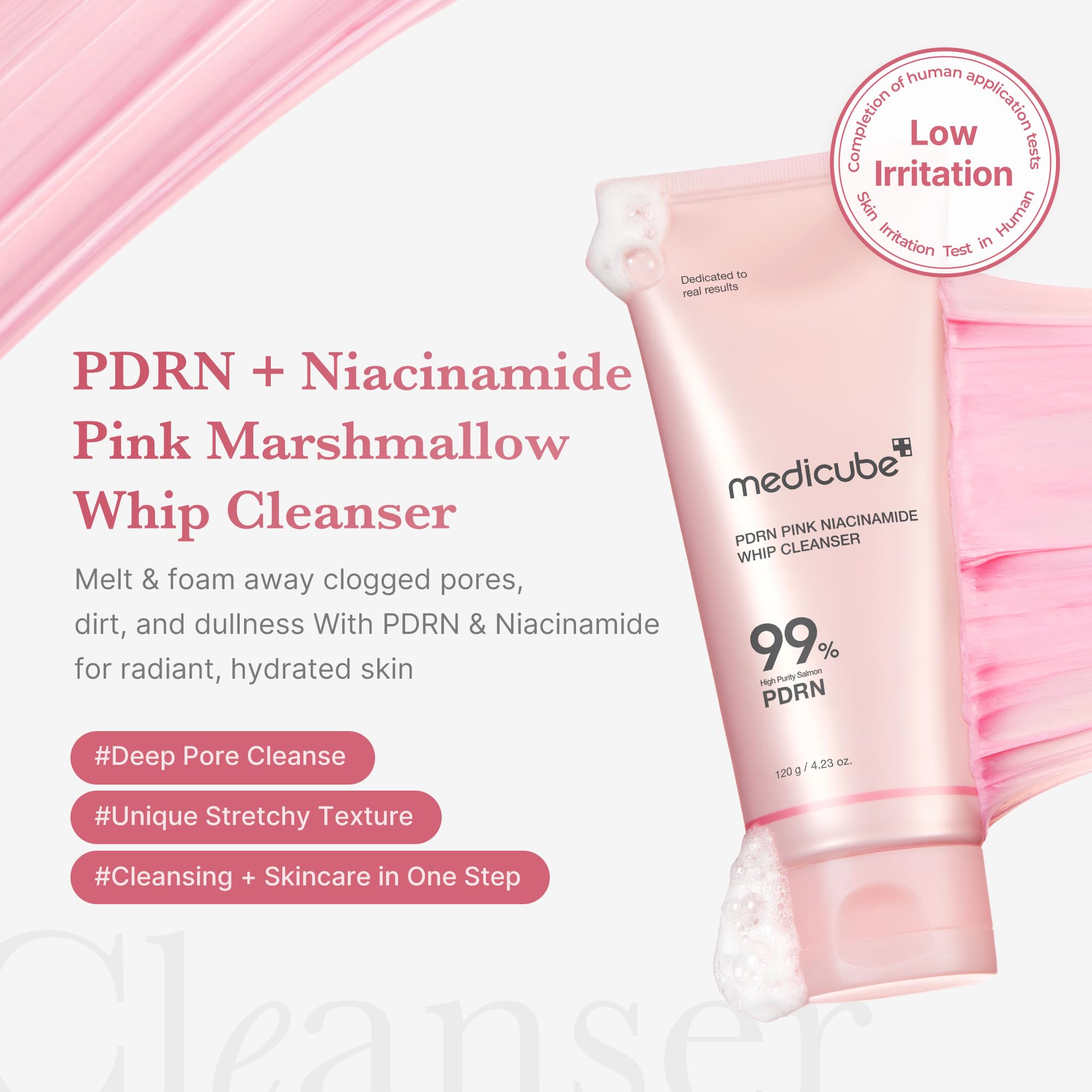 Foto 2 | Limpiador Facial Medicube Pdrn Marshmallow Whip Cleanser - Venta Internacional.