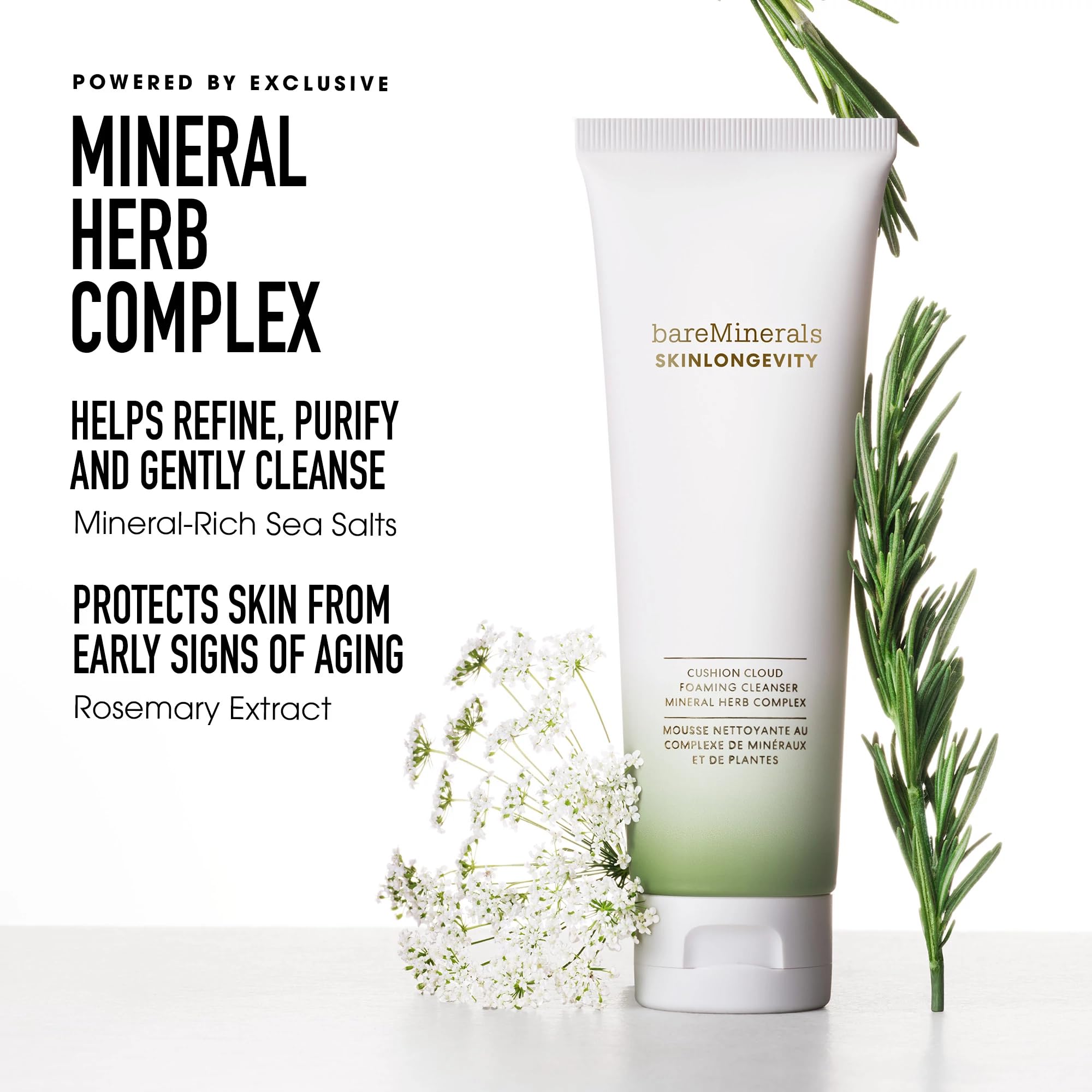 Foto 4 pulgar | Limpiador Bareminerals Skin Longevity Cushion Cloud Foam - Venta Internacional.