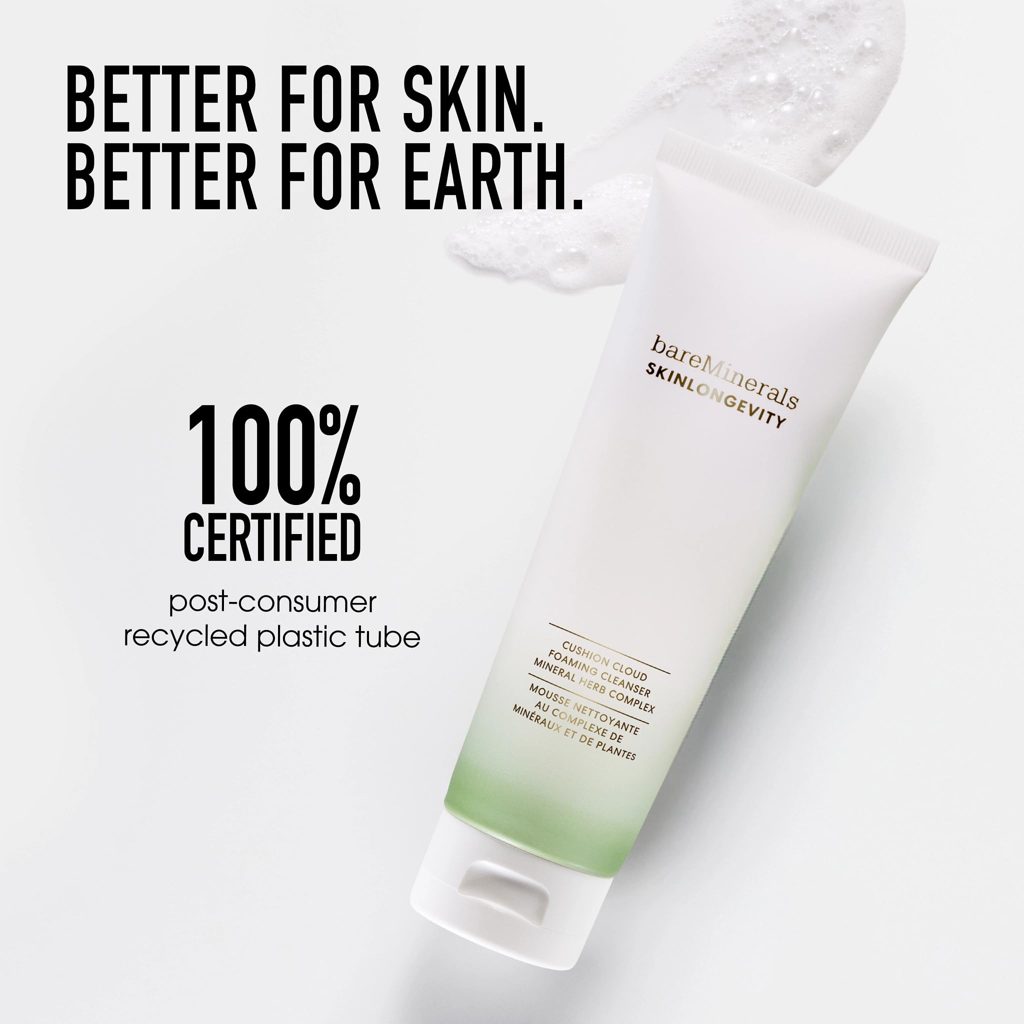 Foto 8 pulgar | Limpiador Bareminerals Skin Longevity Cushion Cloud Foam - Venta Internacional.