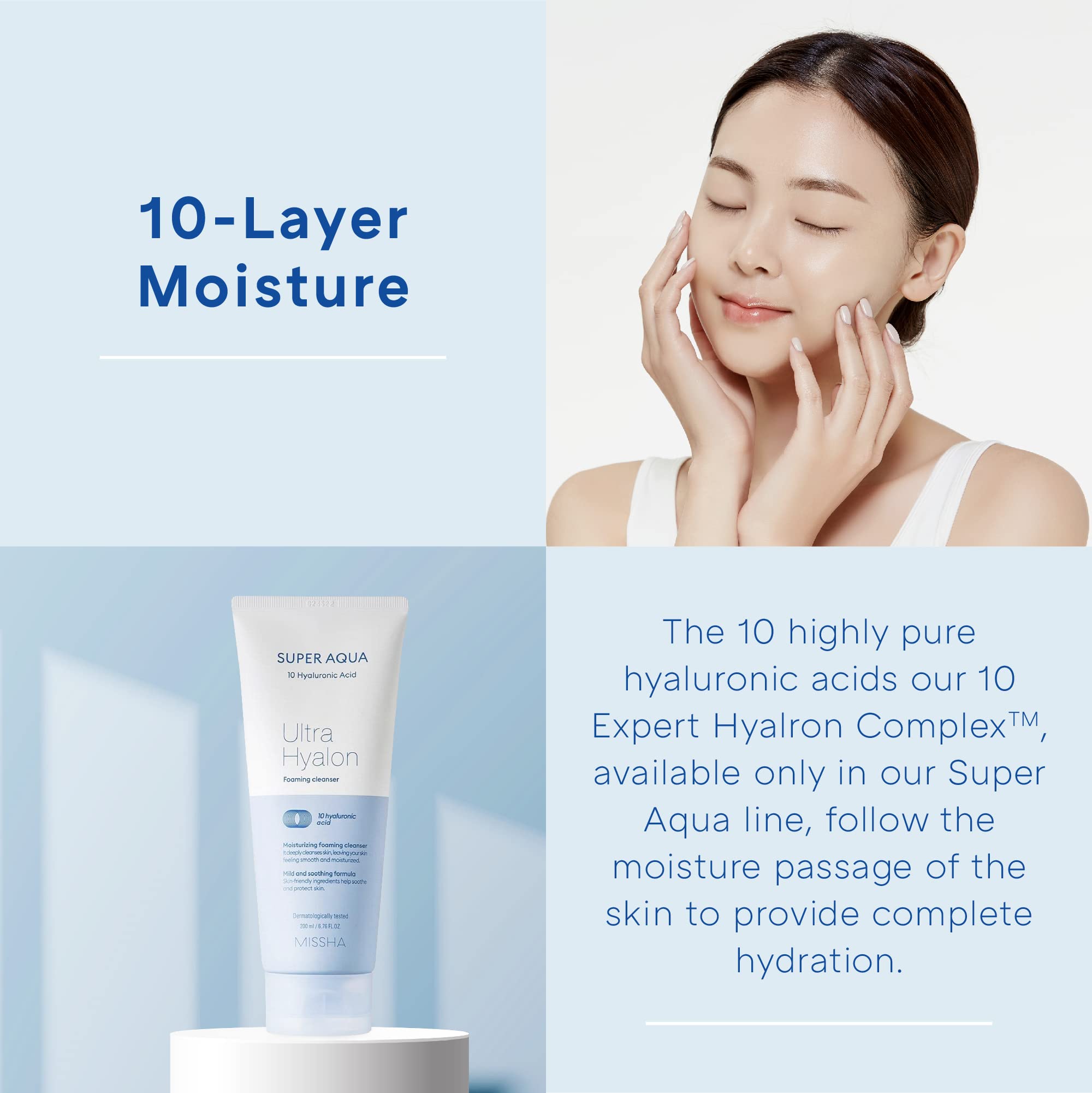 Foto 6 pulgar | Limpiador Facial Missha Super Aqua Ultra Hyalron - Venta Internacional.