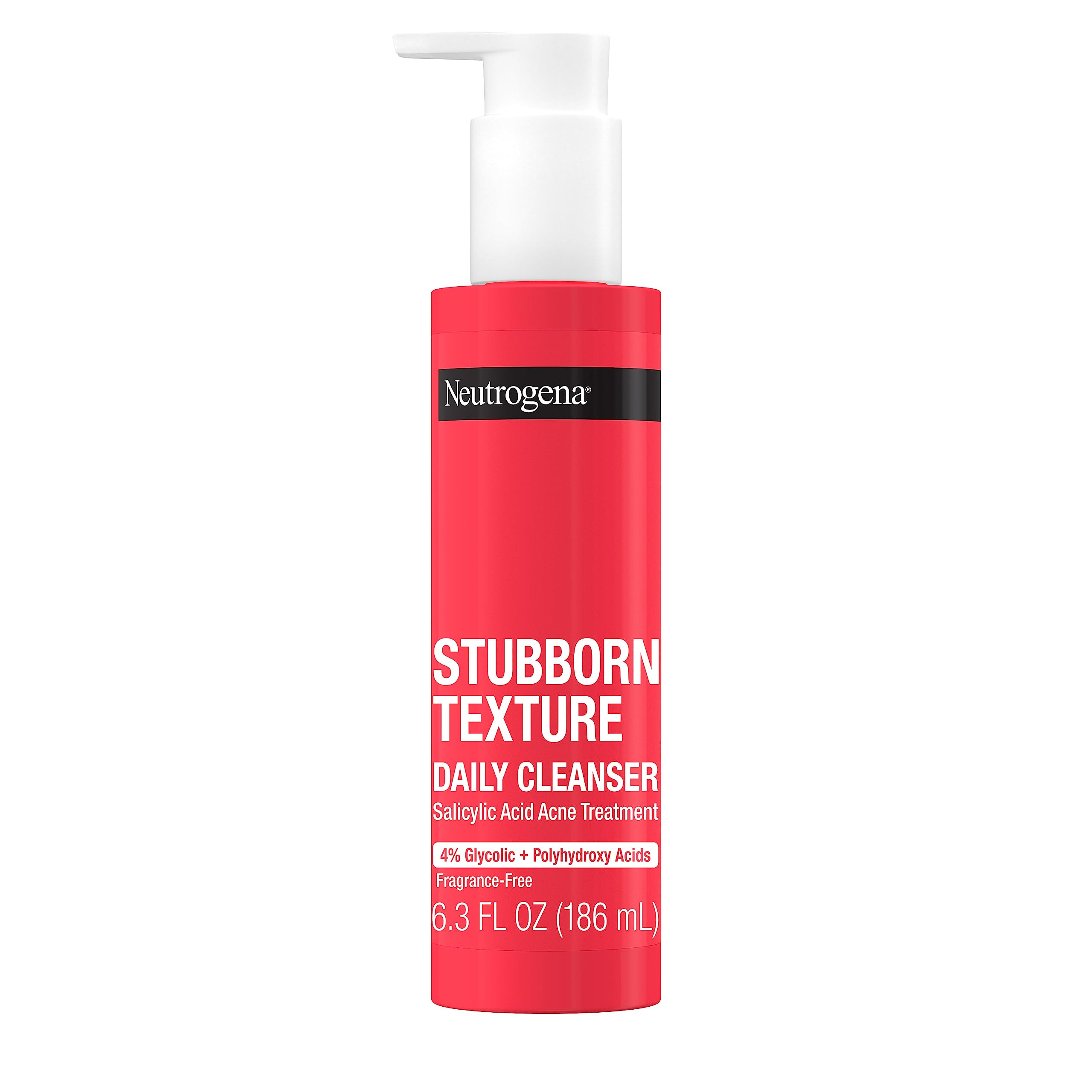 Foto 2 pulgar | Limpiador Facial Neutrogena Stubborn Texture Con Ácido Salicílico 180 Ml - Venta Internacional.
