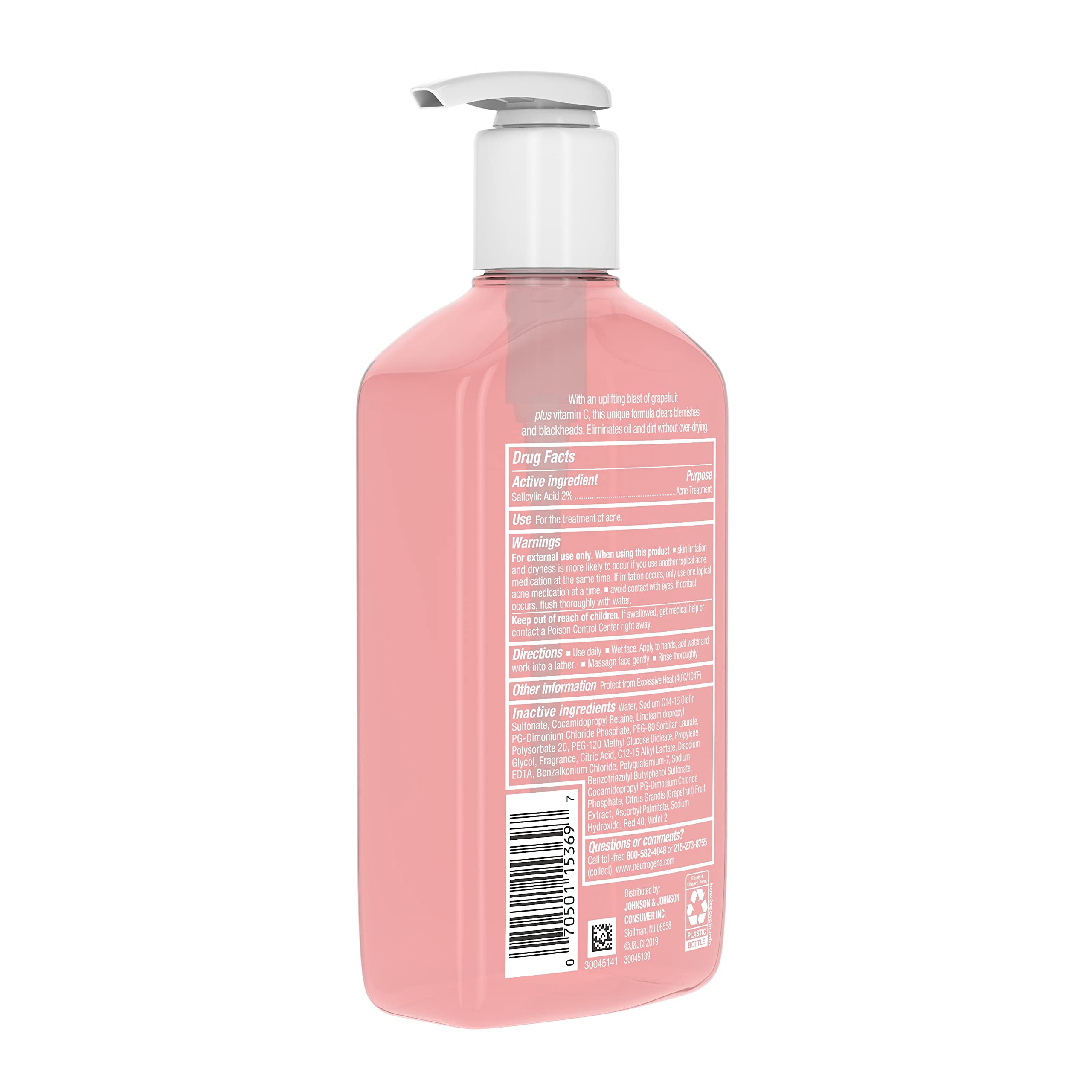 Foto 7 | Limpiador Facial Neutrogena Ácido Salicílico Sin Aceite 270 Ml - Venta Internacional.