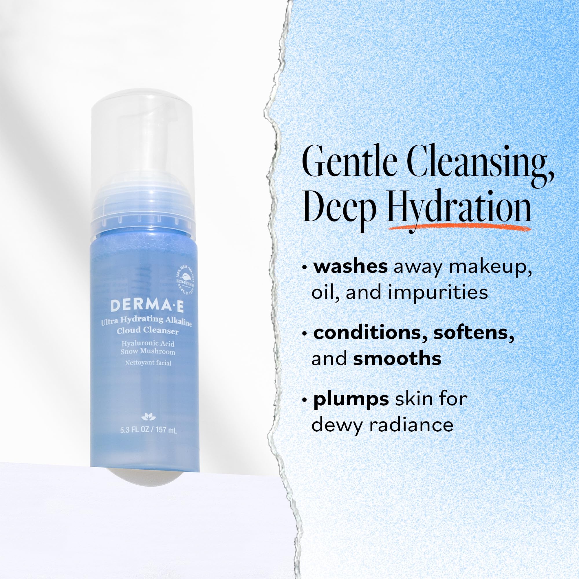 Foto 3 pulgar | Limpiador Facial Derma E Ultra Hidratante Alkaline Cloud 150 Ml - Venta Internacional.