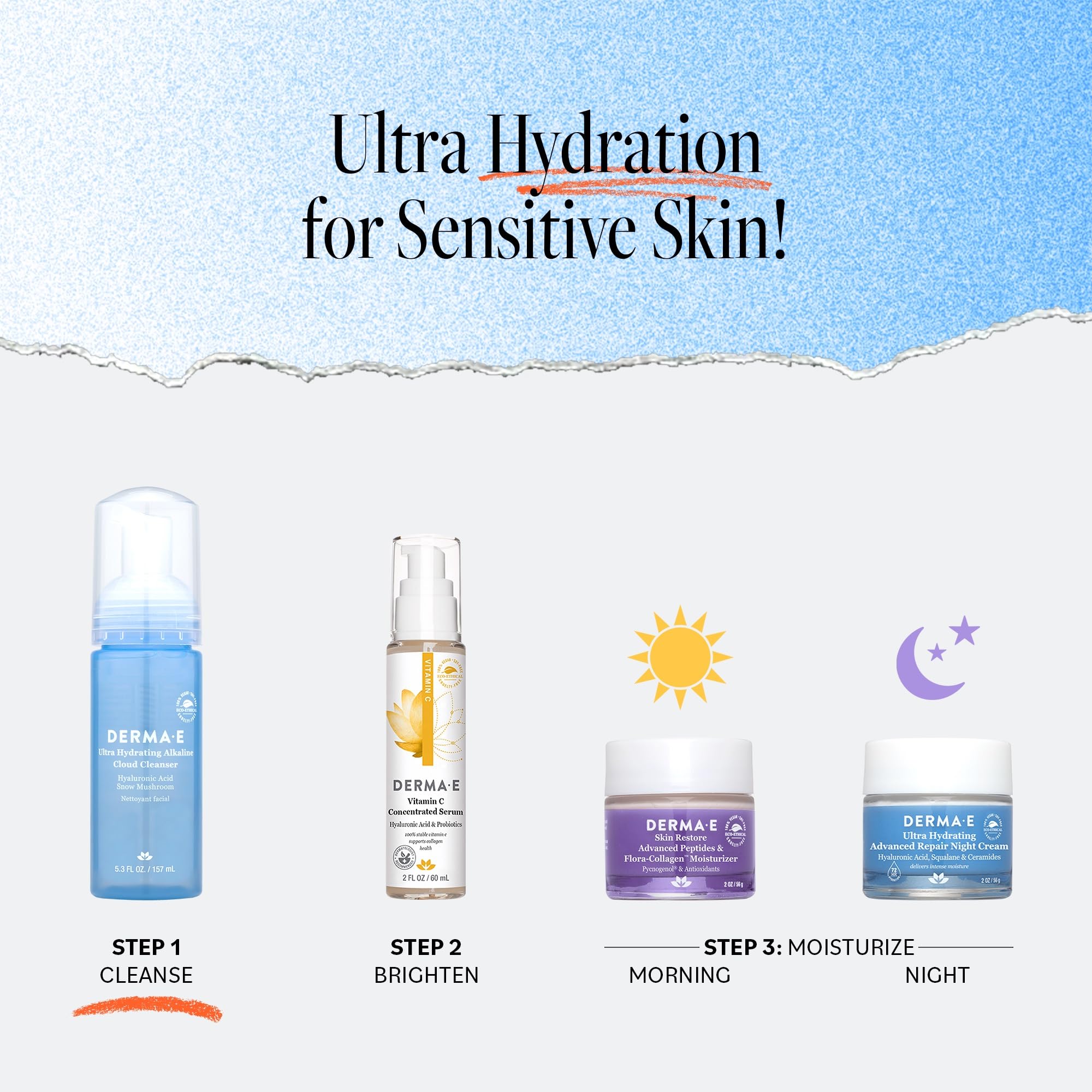 Foto 6 pulgar | Limpiador Facial Derma E Ultra Hidratante Alkaline Cloud 150 Ml - Venta Internacional.