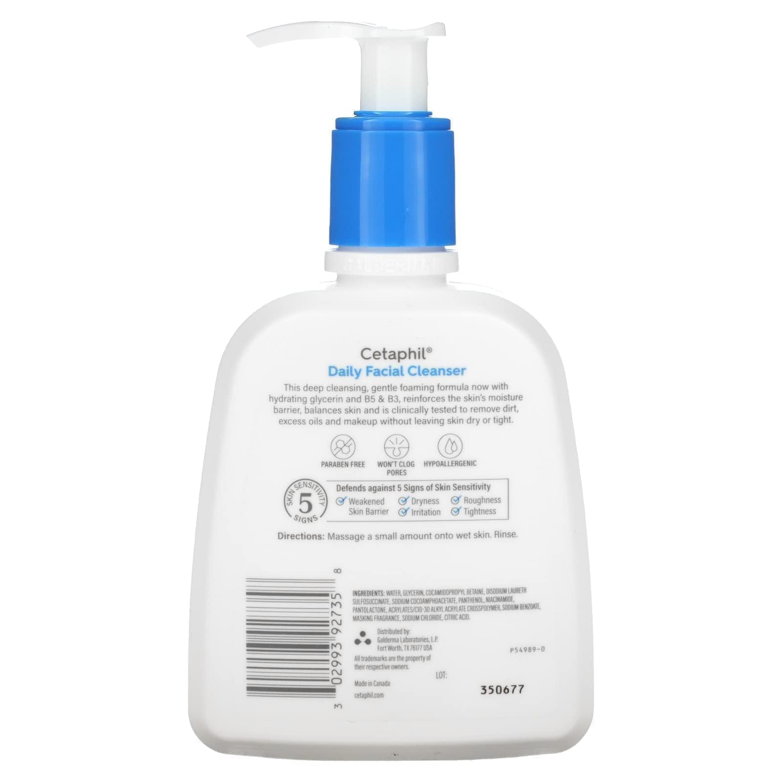 Foto 3 pulgar | Limpiador Facial Cetaphil Daily 237ml - Venta Internacional.