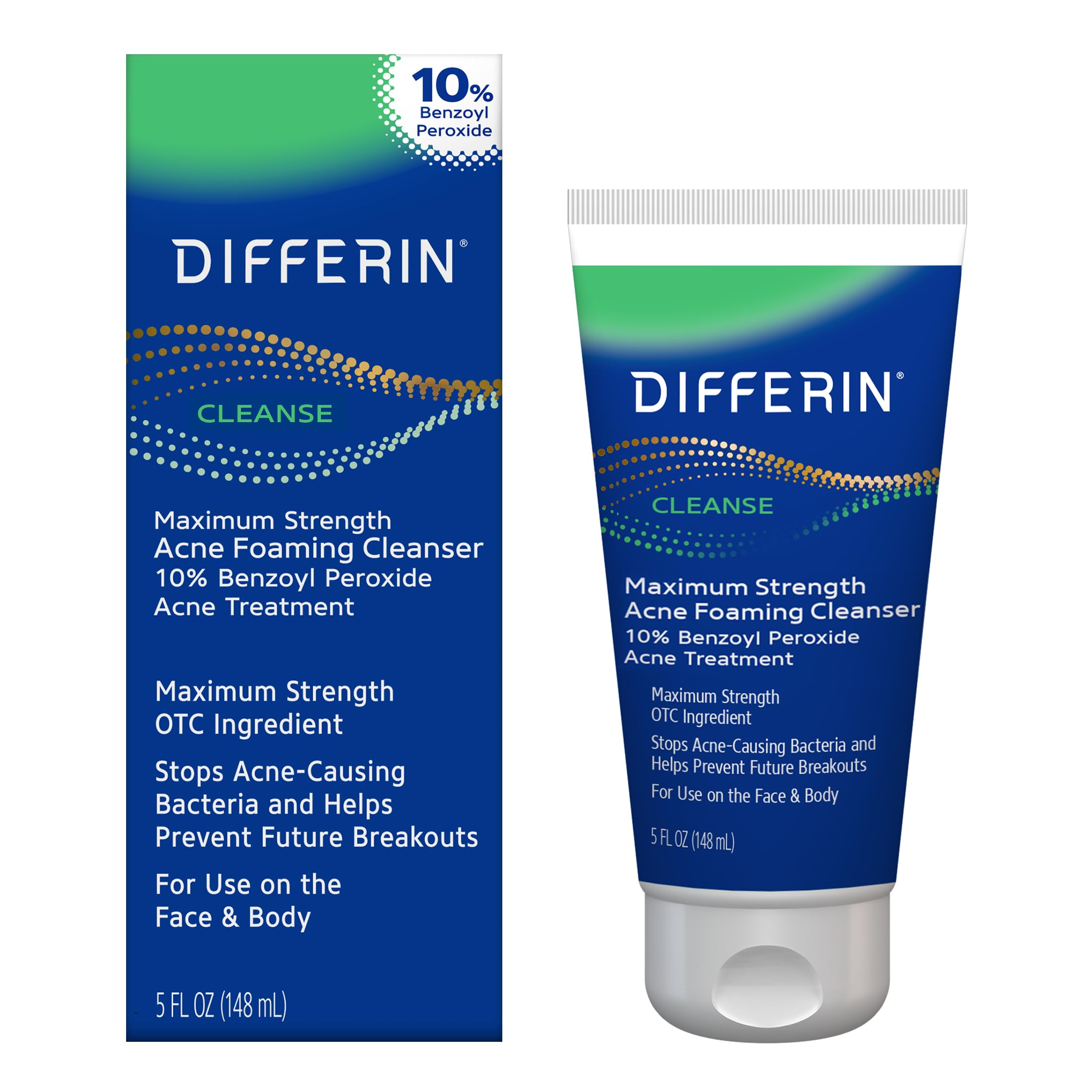 Foto 2 pulgar | Jabón Facial Differin con Peróxido de Benzoilo al 10% 148 ml - Venta Internacional