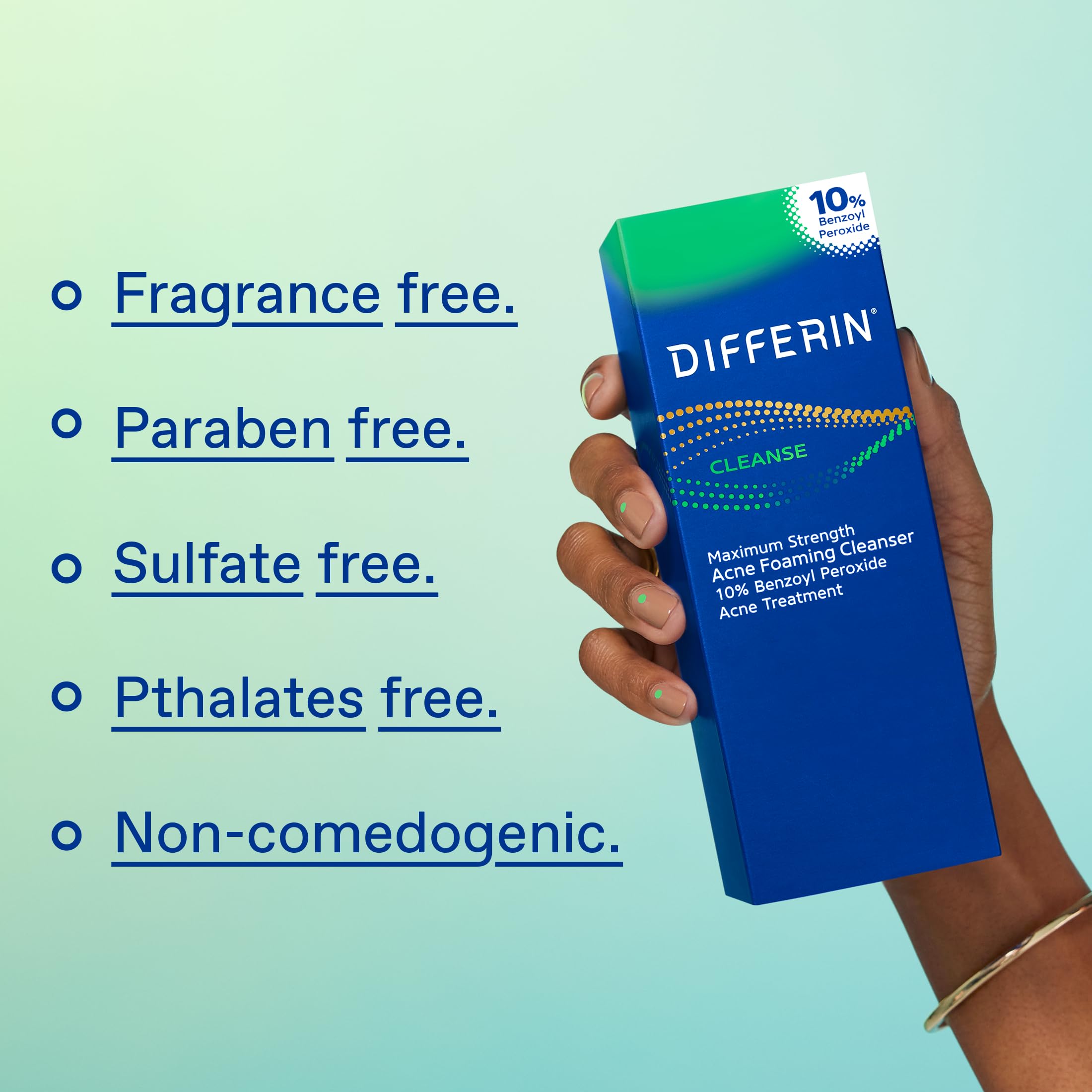 Foto 4 pulgar | Jabón Facial Differin con Peróxido de Benzoilo al 10% 148 ml - Venta Internacional