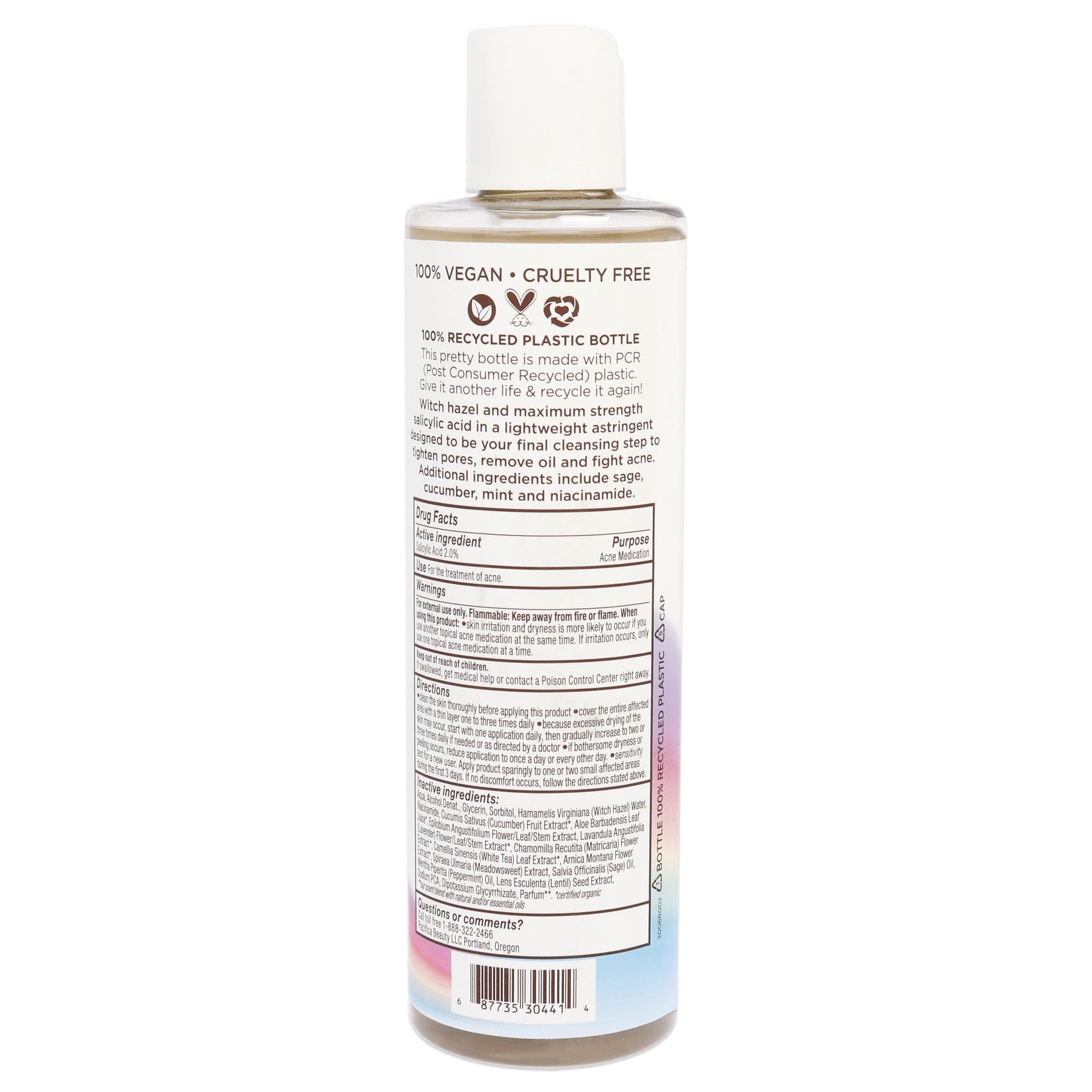 Foto 3 pulgar | Tónico Facial Pacifica Beauty Acne Warrior Clearing Astringent - Venta Internacional.