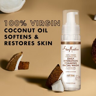 Foto 6 | Jabón Facial Sheamoisture Gentle Foaming 220 Ml Con Aceite De Coco - Venta Internacional.