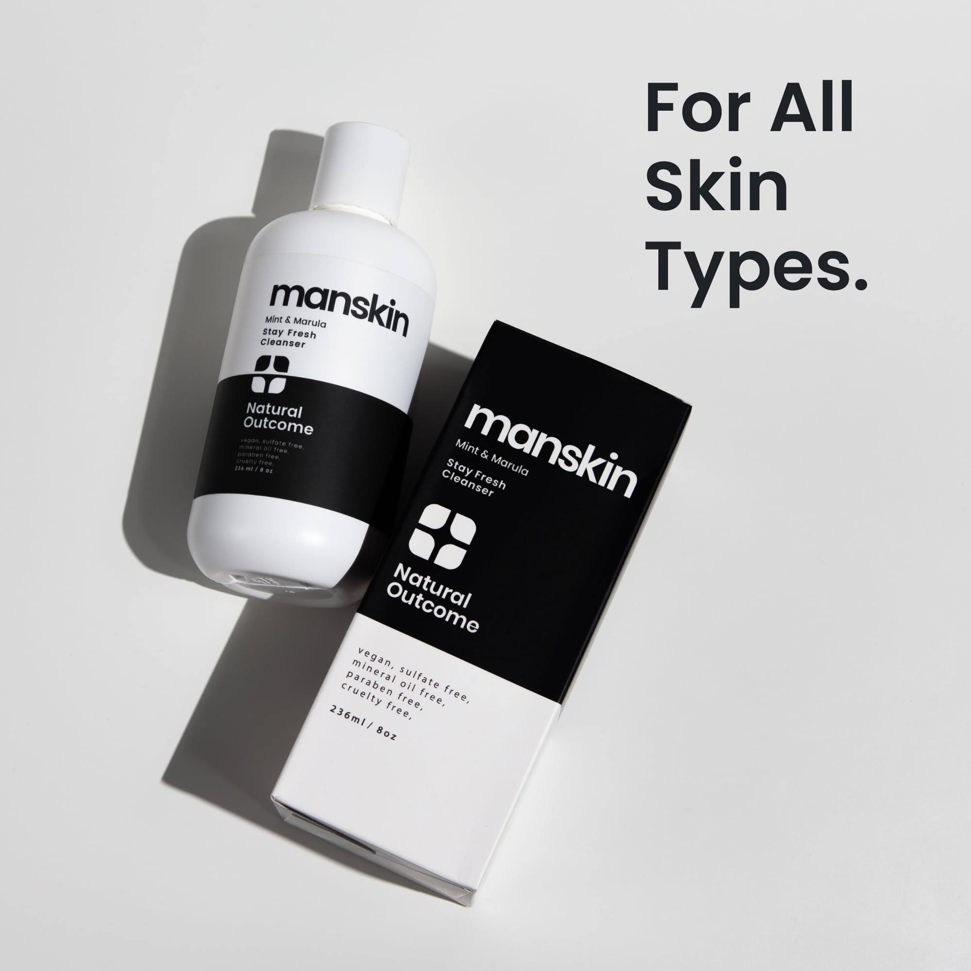 Foto 7 pulgar | Limpiador Facial Natural Outcome Man Skin Mint & Marula - Venta Internacional.