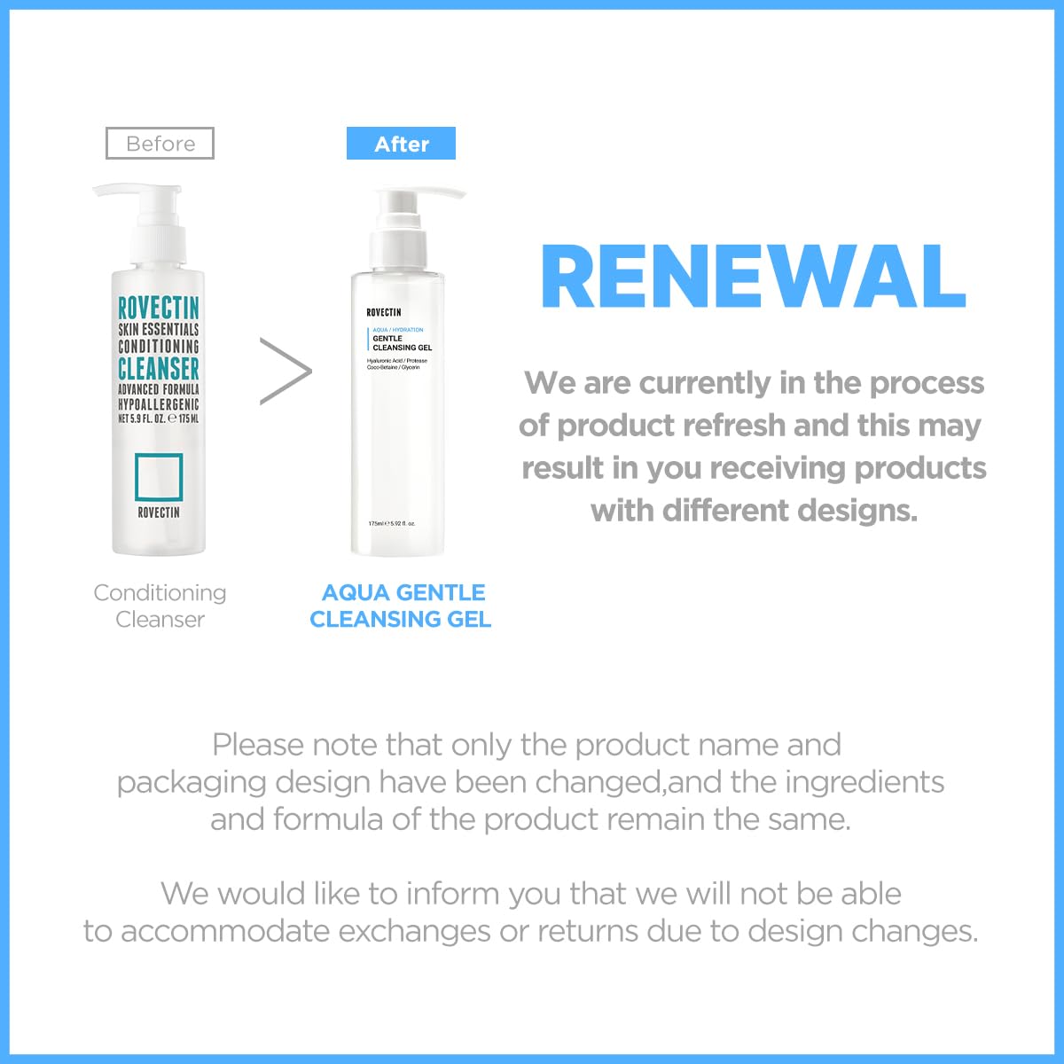 Foto 4 | Gel Limpiador Facial Rovectin Aqua Gentle Para Pieles Sensibles - Venta Internacional.