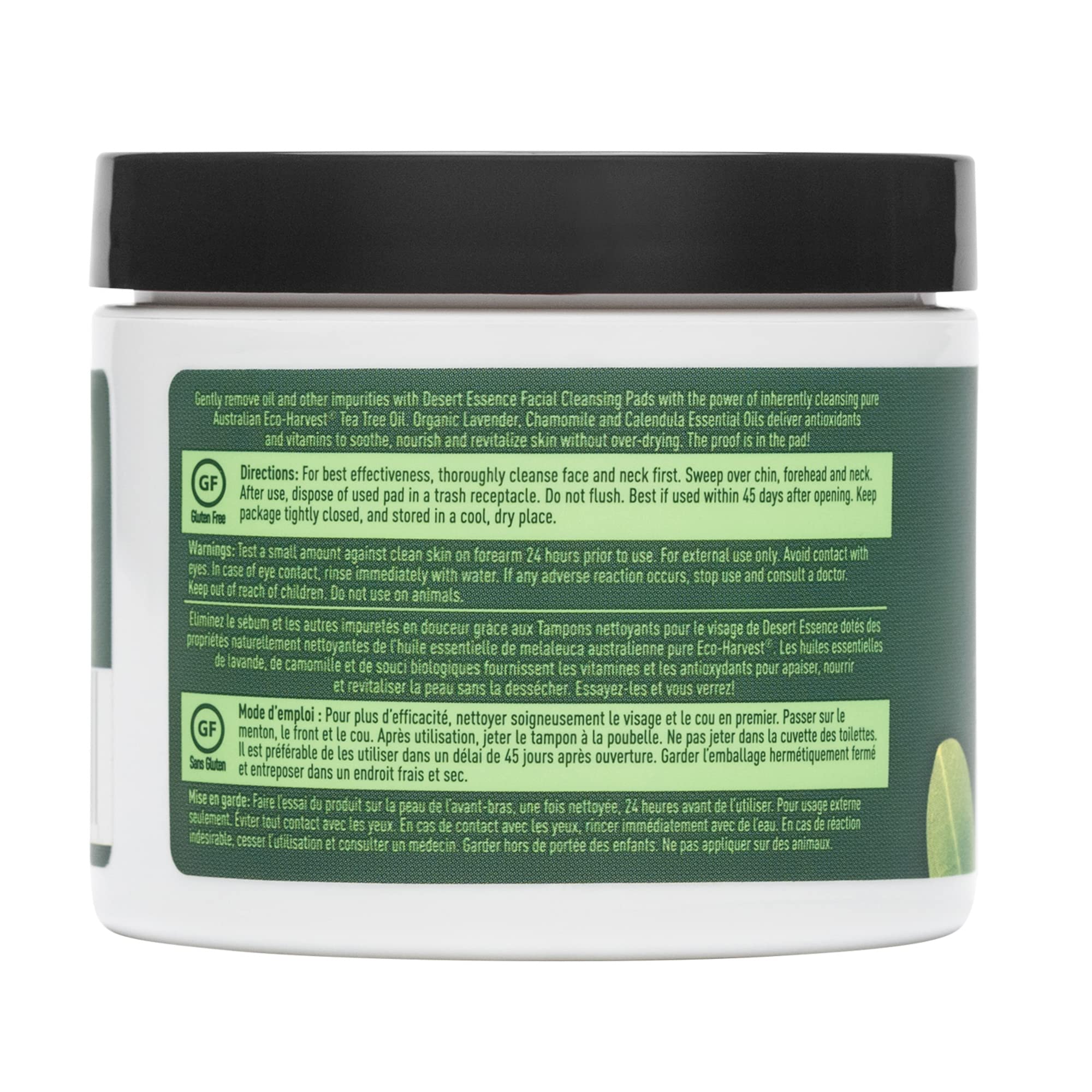 Foto 5 pulgar | Almohadillas Limpiadoras Faciales Desert Essence Tea Tree Oil - Venta Internacional.