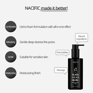 Foto 6 | Paquete Limpiador Nacific Blackhead All Kill Charcoal 140 Ml - Venta Internacional.