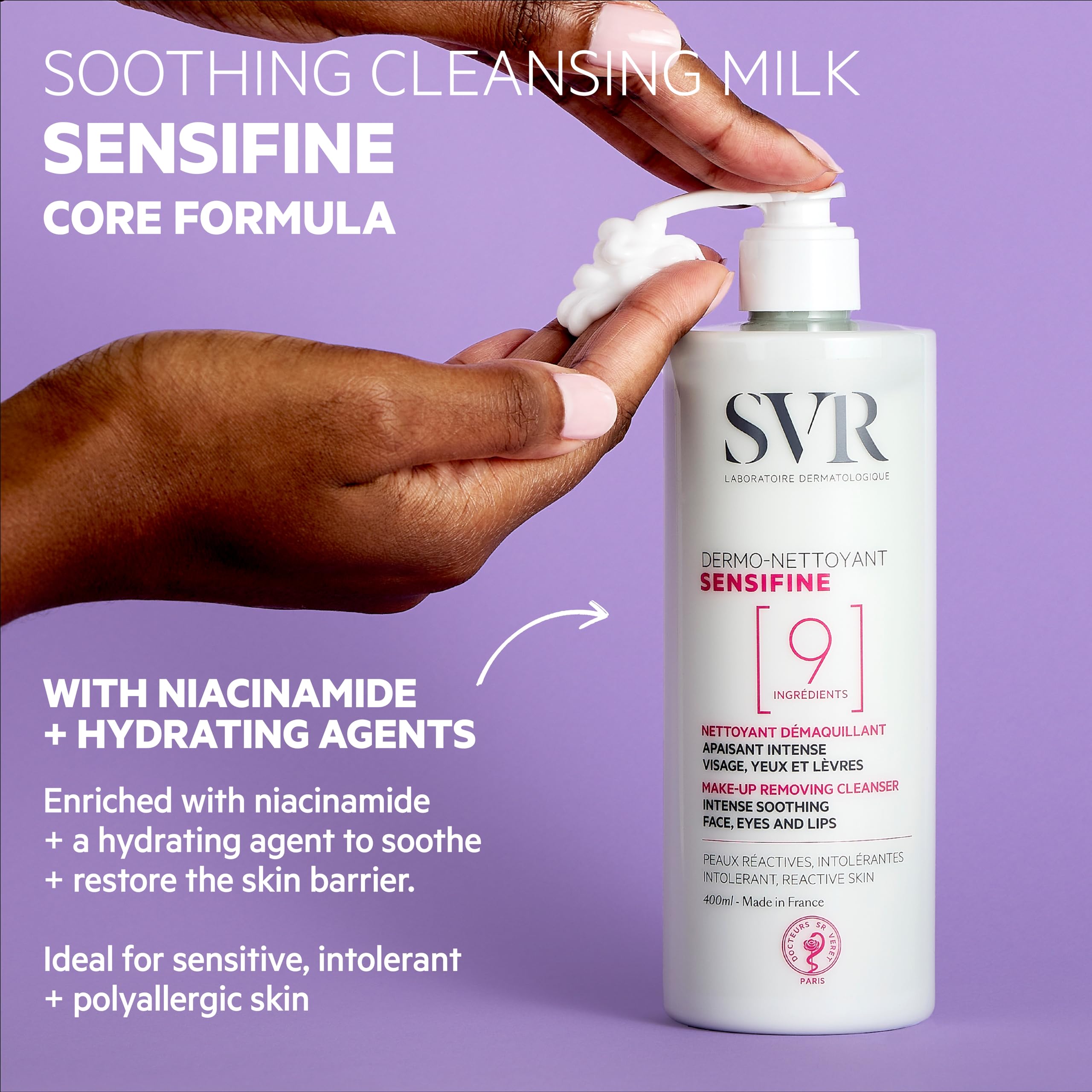 Foto 4 pulgar | Limpiador Y Desmaquillante Svr Sensifine Soothing 400 Ml - Venta Internacional.