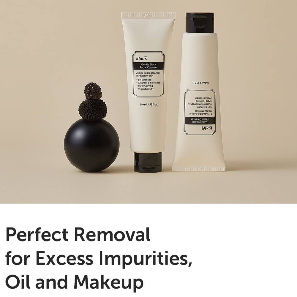 Foto 3 pulgar | Limpiador Facial Dearklairs Gentle Black Vegan 140 Ml - Venta Internacional.