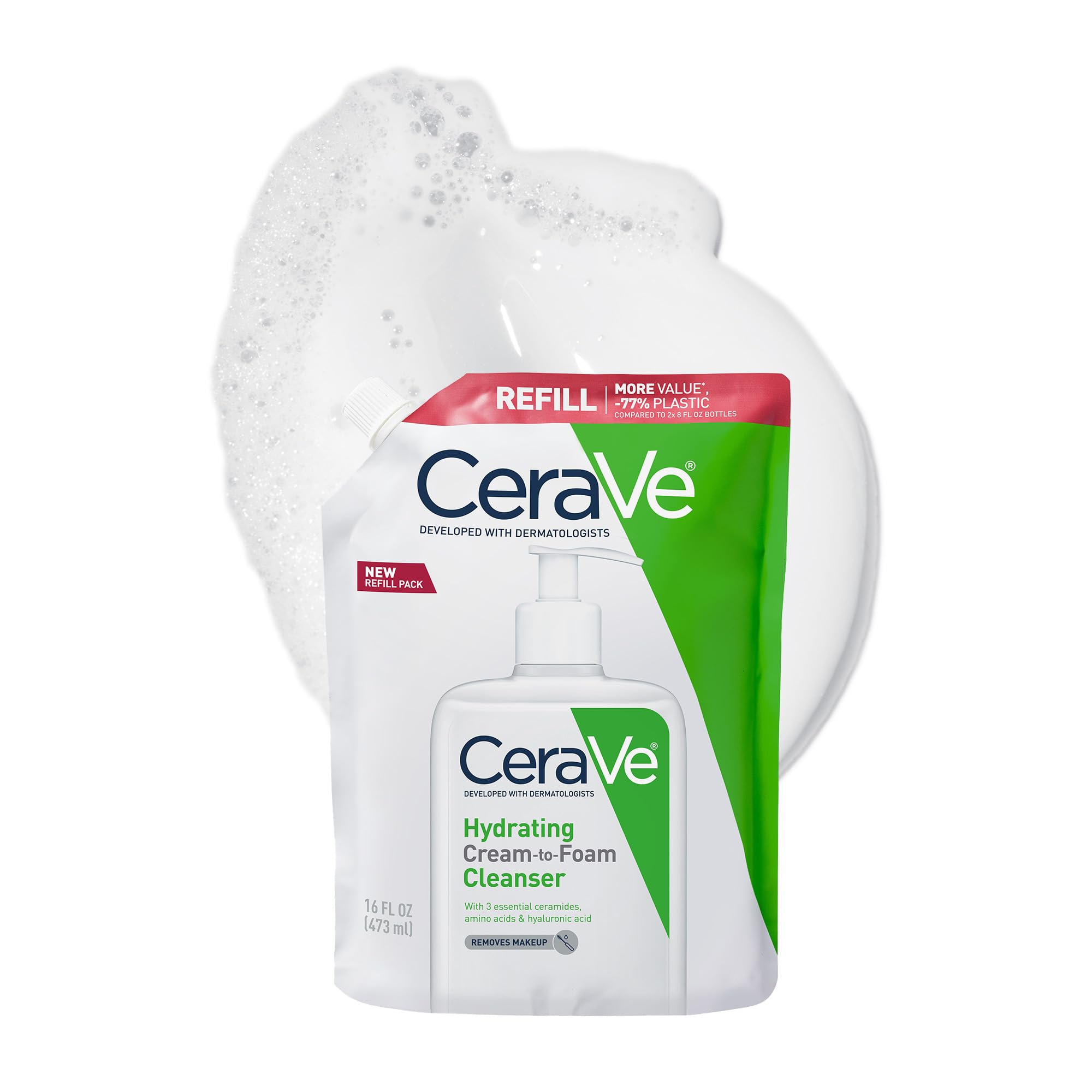 Crema Hidratante Cleanser Cerave Para Hacer Espuma  480 Ml  Rellena La Piel Seca - Venta Internacional.