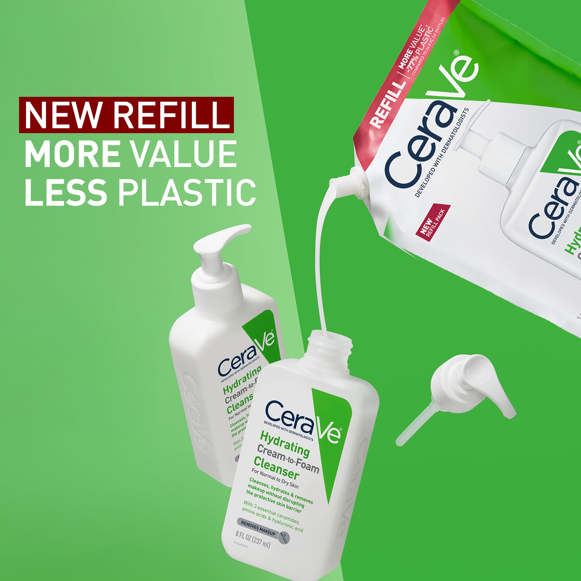 Foto 3 pulgar | Crema Hidratante Cleanser Cerave Para Hacer Espuma  480 Ml  Rellena La Piel Seca - Venta Internacional.