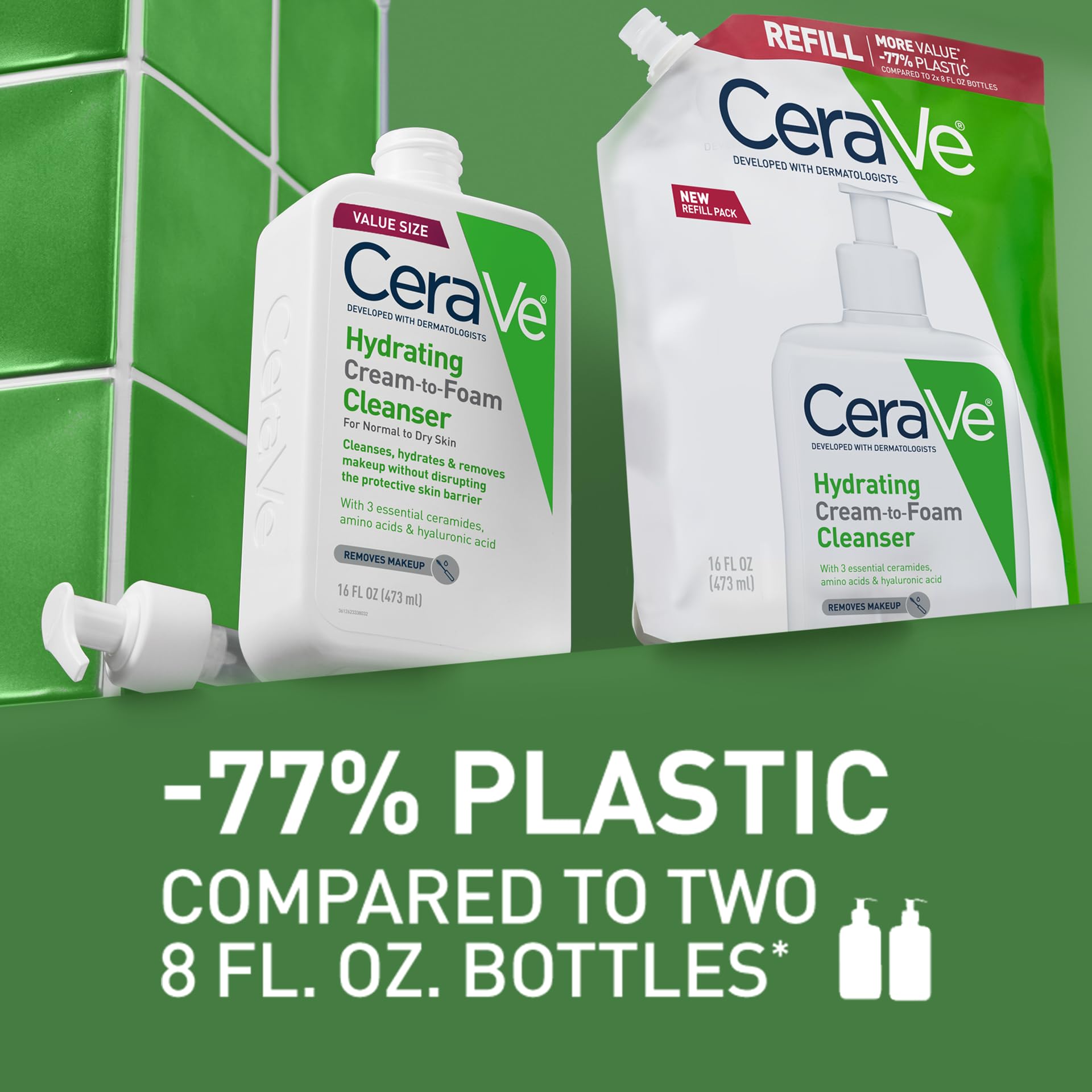 Foto 5 pulgar | Crema Hidratante Cleanser Cerave Para Hacer Espuma  480 Ml  Rellena La Piel Seca - Venta Internacional.