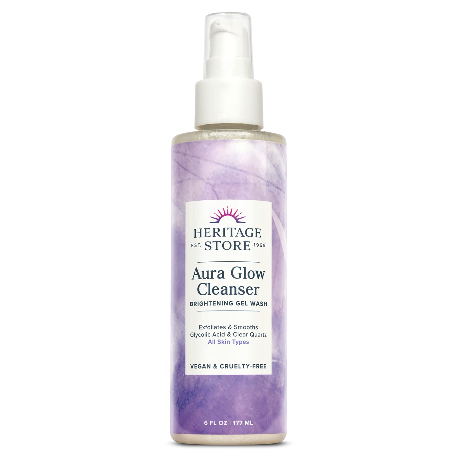 Foto 1 | Limpiador Facial Heritage Store Aura Glow Brightening 180 Ml - Venta Internacional.