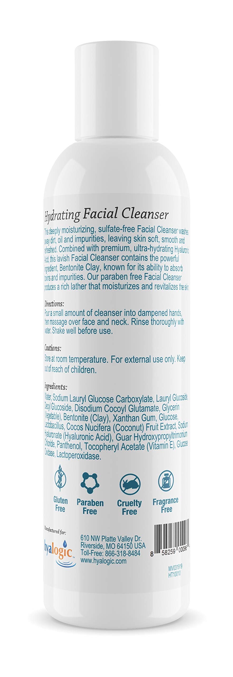Foto 2 | Limpiador Facial Hyalogic Ha Face Wash Con Ácido Hialurónico 240 Ml - Venta Internacional.