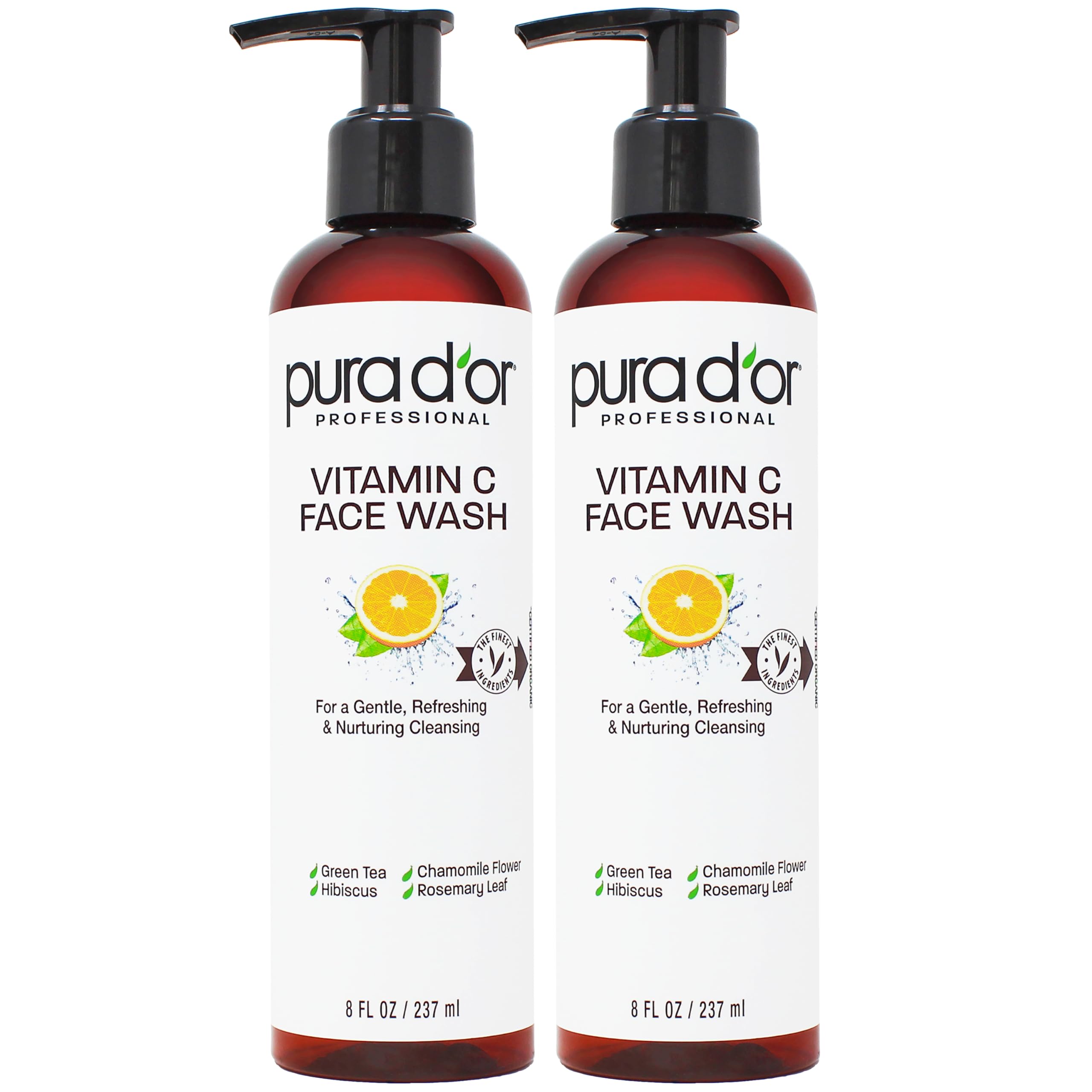Foto 2 pulgar | Jabón Facial Pura D'or Con Vitamina C Antioxidante 480 Ml (2 X 240 Ml) - Venta Internacional.