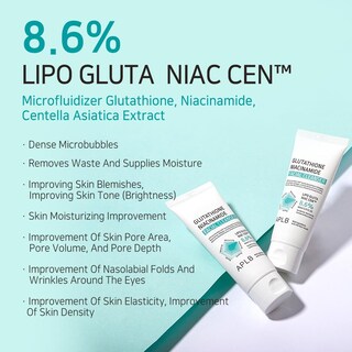 Foto 3 | Limpiador Facial Aplb Lipo Gluta Niac Cen 8.6% Con Glutatión - Venta Internacional.