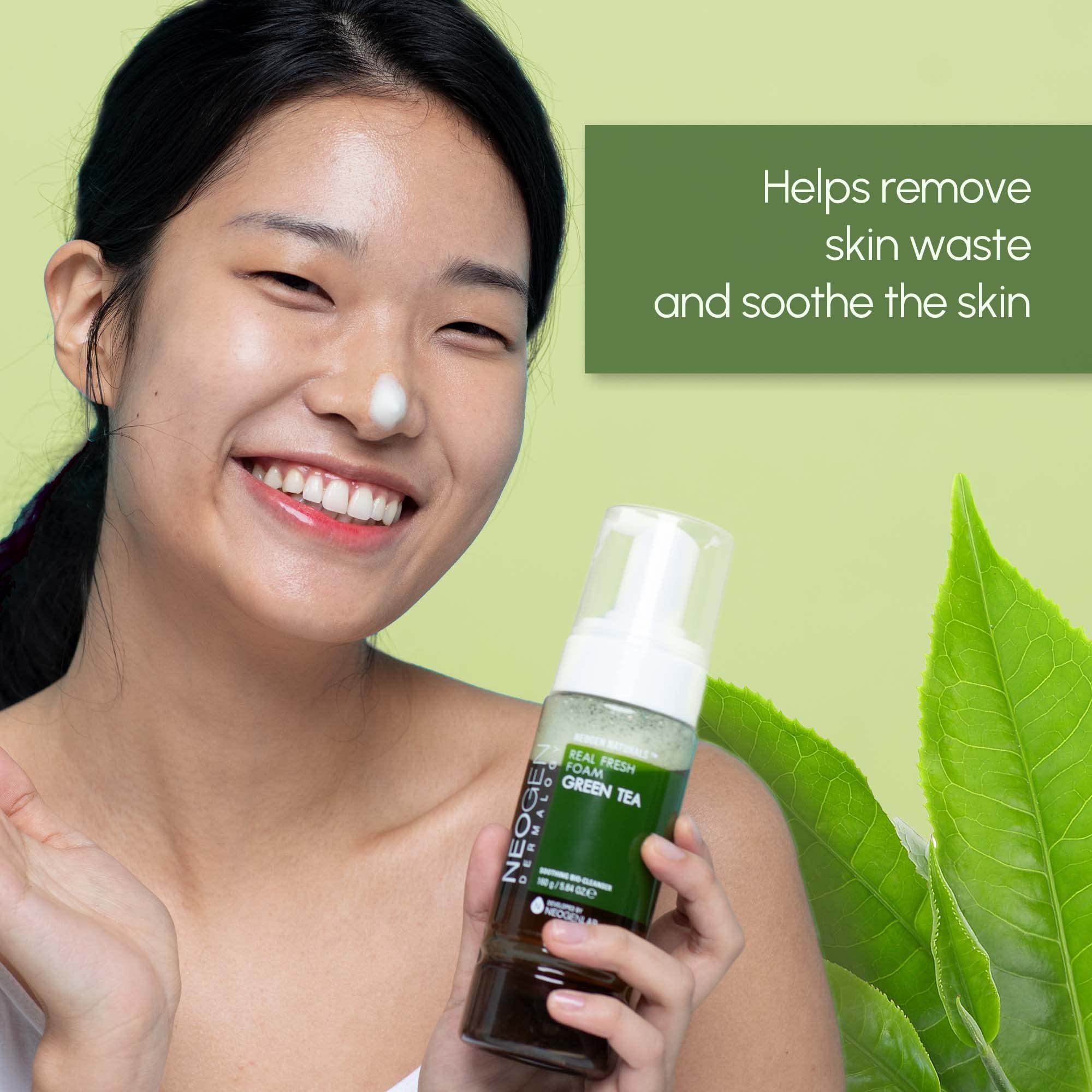 Foto 6 pulgar | Espuma Limpiadora Dermalogy De Neogenlab Neogen Green Tea 160g - Venta Internacional.