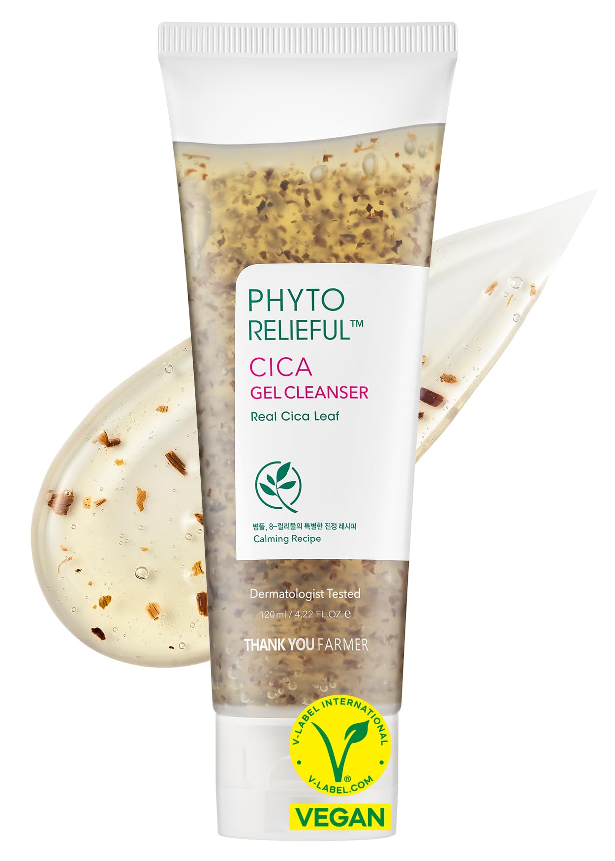 Foto 2 pulgar | Limpiador Thankyou Farmer Phyto Relieful Cica Gel Vegano 125 Ml - Venta Internacional.