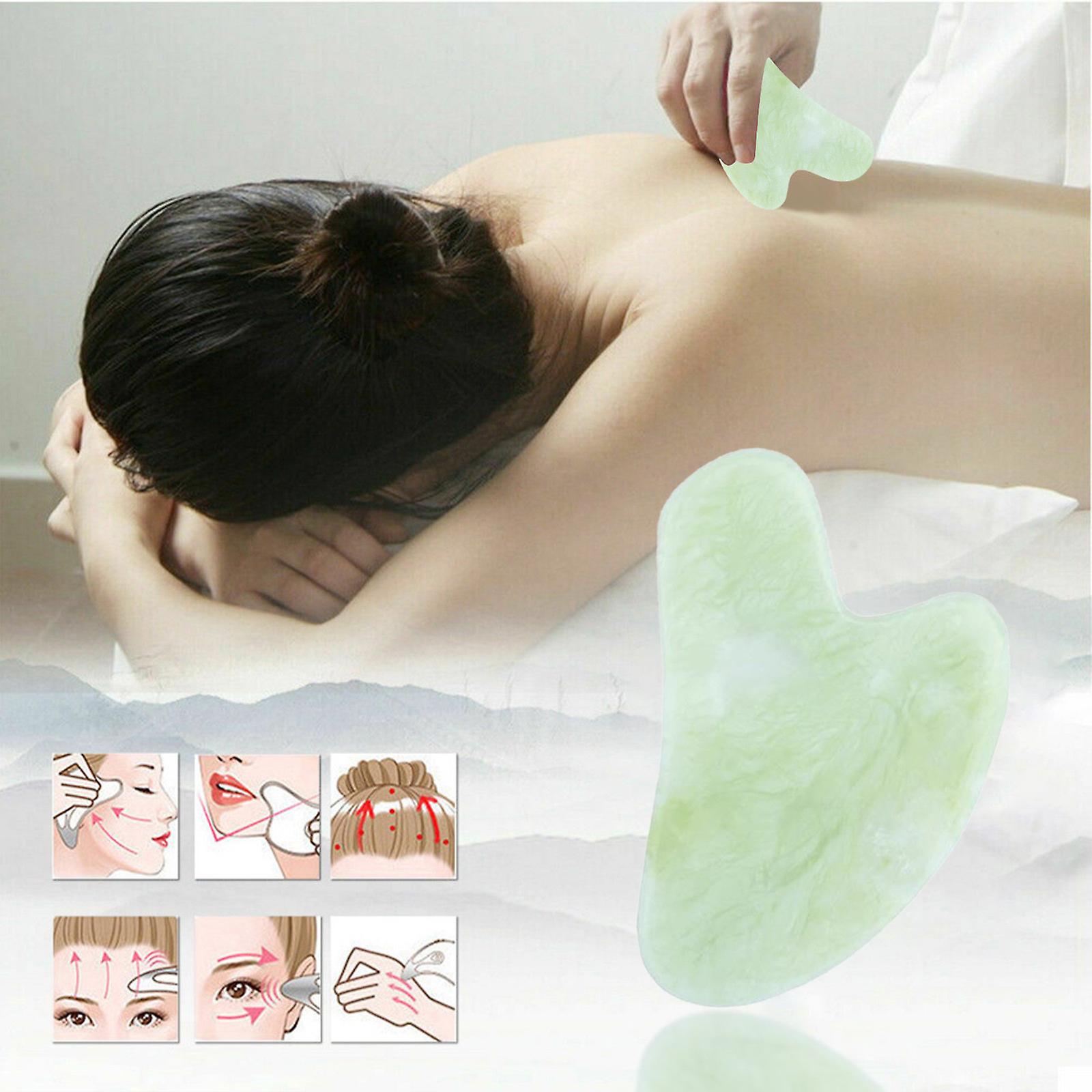 Foto 2 pulgar | Herramienta De Masaje Facial Gua Sha  Piedra Natural De Cuarzo Rosa - Venta Internacional.