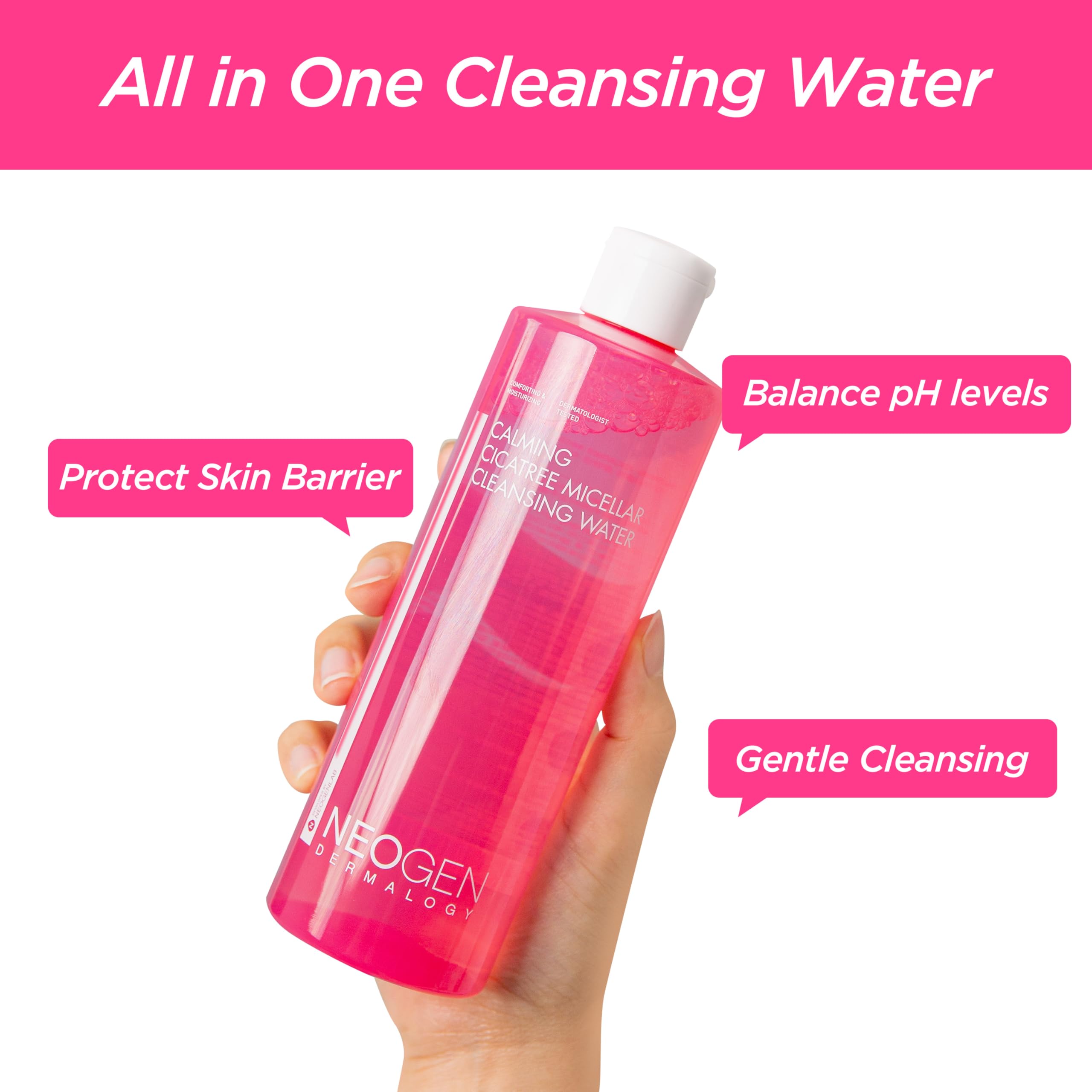 Foto 5 pulgar | Agua Limpiadora Dermalogy De Neogenlab Cica Tree 400 Ml - Venta Internacional.