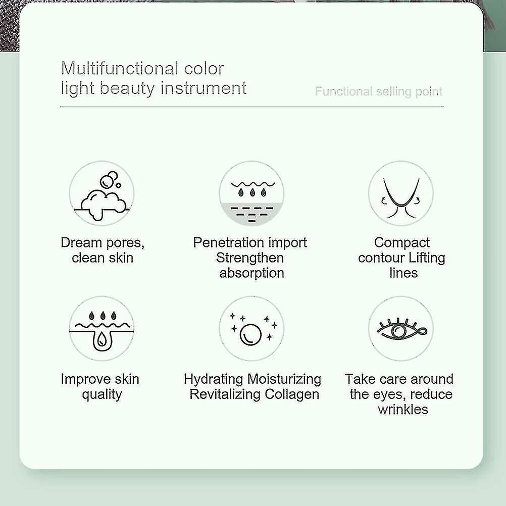 Foto 5 | Limpiadores Faciales  Dispositivo De Iontoforesis Y Belleza  Para Masajes  Color Blanco - Venta Internacional.