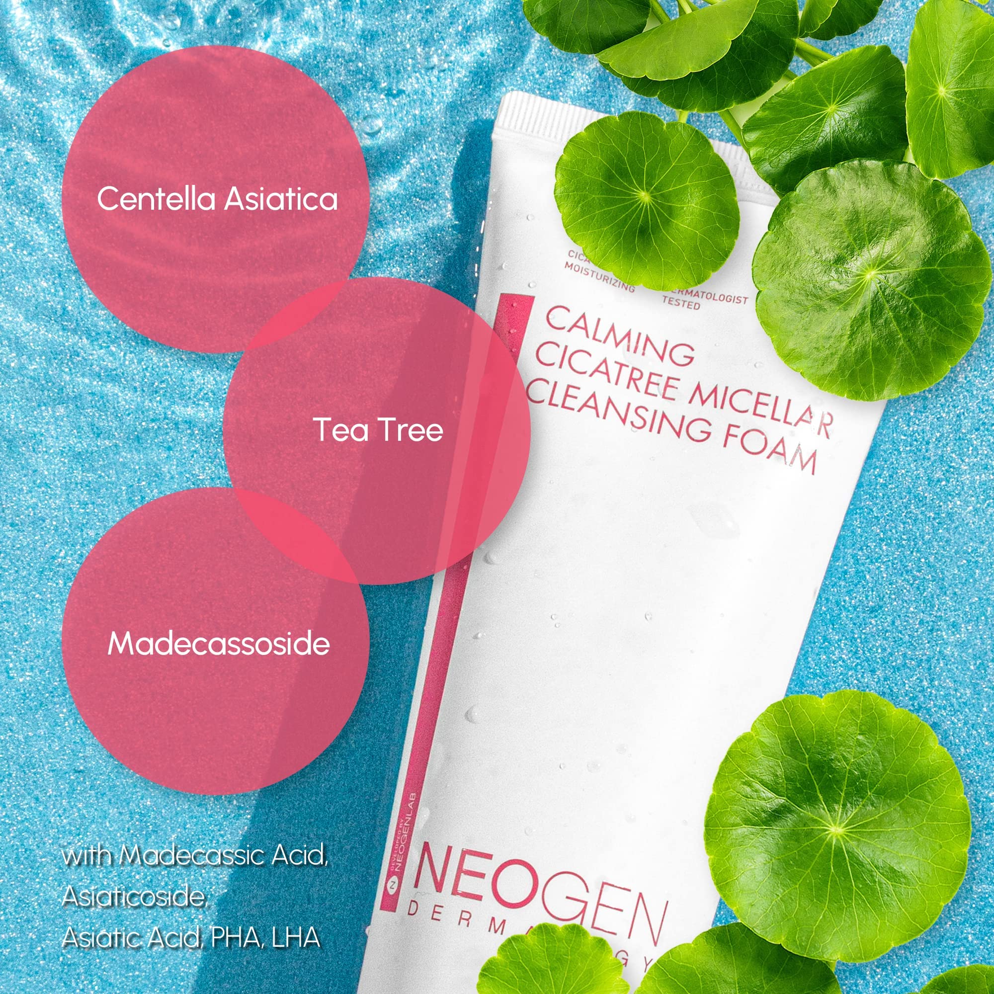 Foto 5 pulgar | Espuma Limpiadora Dermalogy De Neogenlab Calming Cica Tree 200 Ml - Venta Internacional.