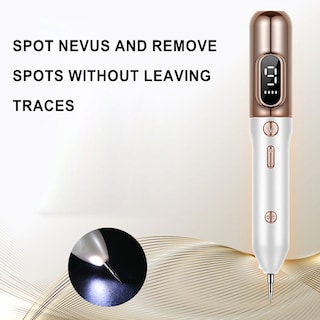 Foto 2 | Lápiz De Plasma Para Tatuaje De Lunares Pecas Y Verrugas Color Dorado - Venta Internacional.