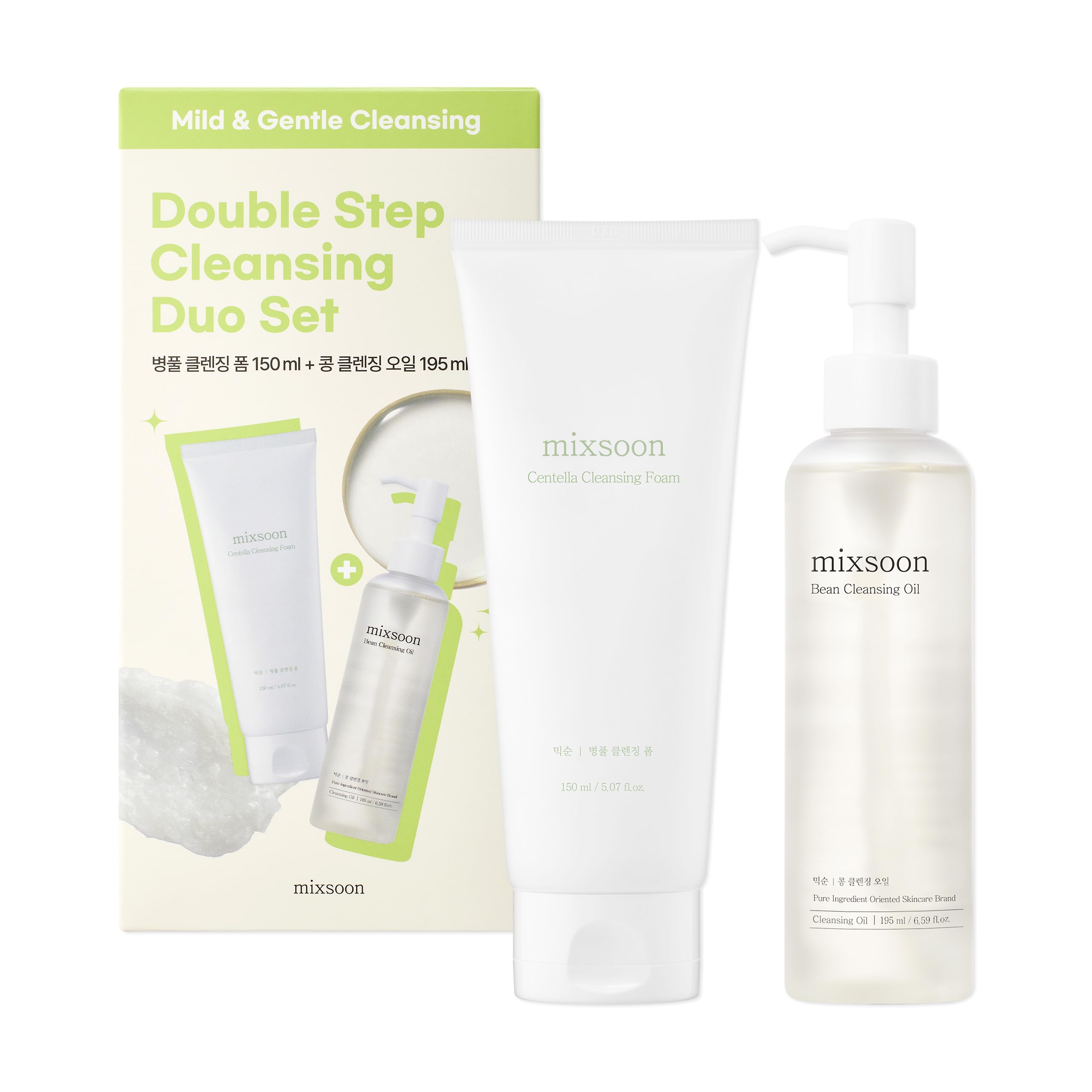 Foto 2 pulgar | Set Limpiador Mixsoon Centella Foam 150 Ml Y Aceite De Frijol 195 Ml - Venta Internacional.