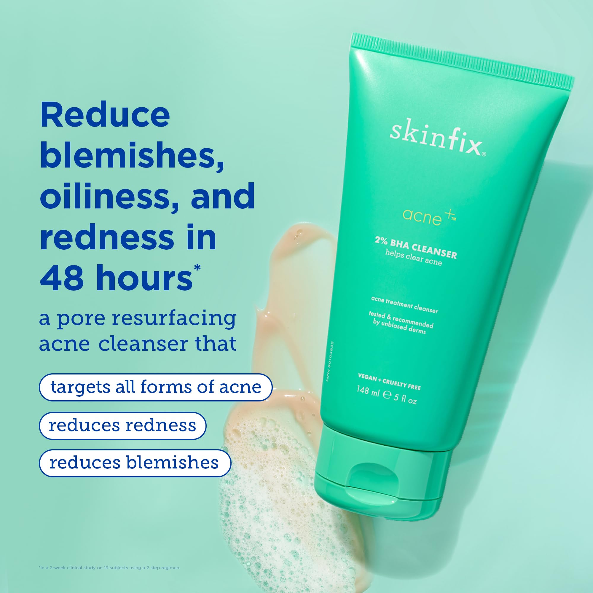 Foto 3 pulgar | El Limpiador Skinfix Acne+ Bha 150 Ml Reduce Las Imperfecciones Y El Exceso De Grasa - Venta Internacional.