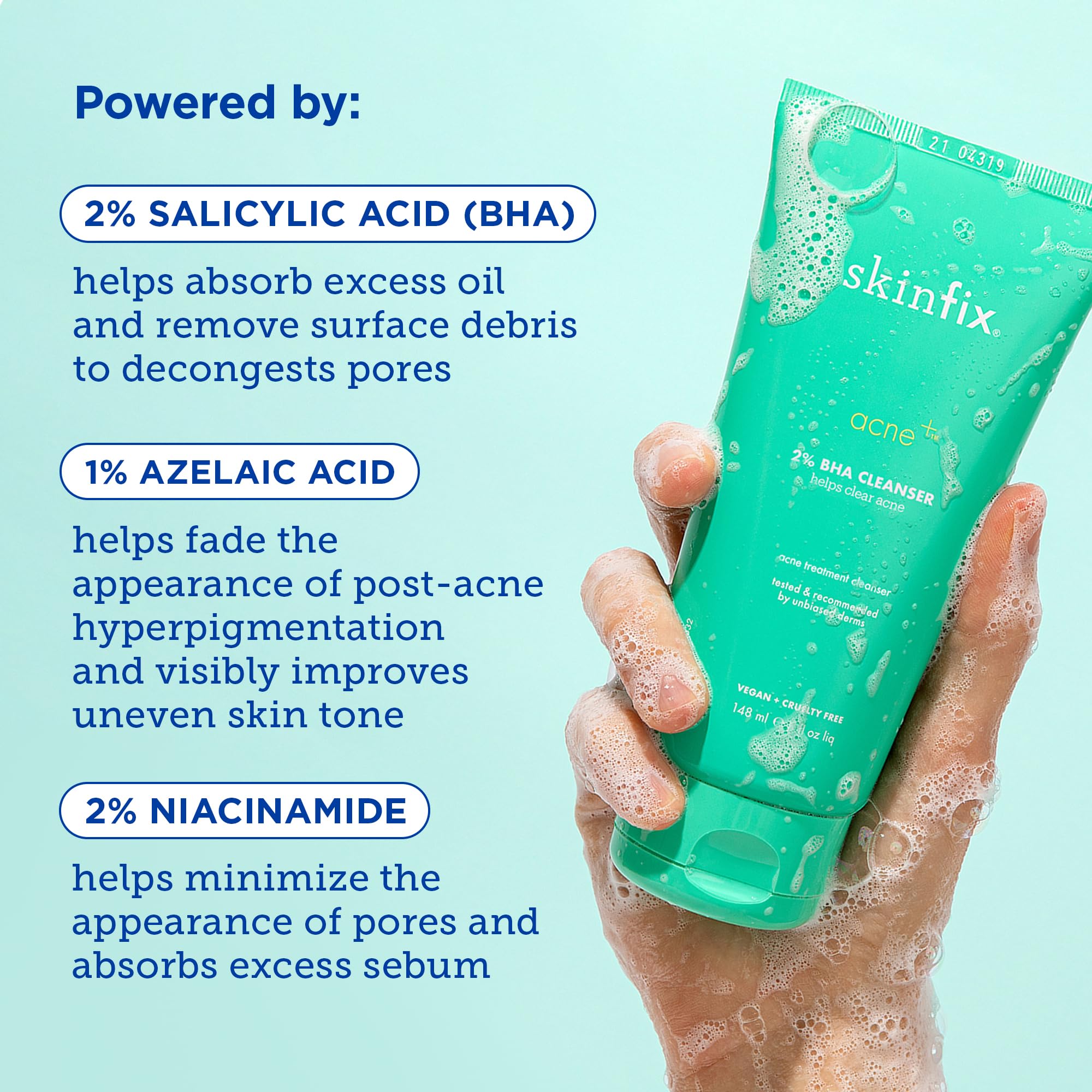 Foto 4 | El Limpiador Skinfix Acne+ Bha 150 Ml Reduce Las Imperfecciones Y El Exceso De Grasa - Venta Internacional.