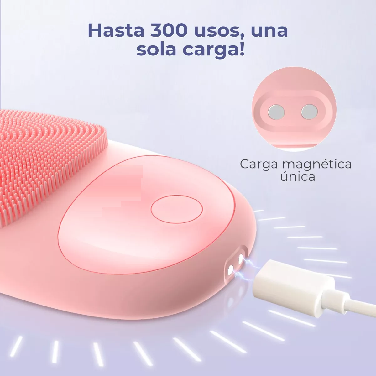 Foto 5 pulgar | Cepillo Limpiador Facial Eléctrico Multifuncional Eo Safe Imports Esi-10657 Rosa