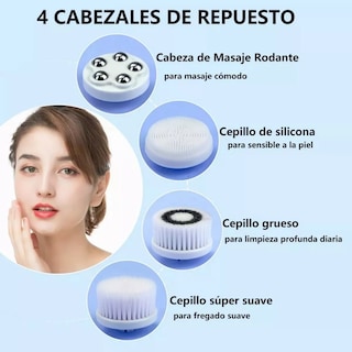Foto 2 | Cepillo Faciales Eléctricos Limpiadora Recargable Masajeado Eo Safe Imports Esi-11413 Blanco