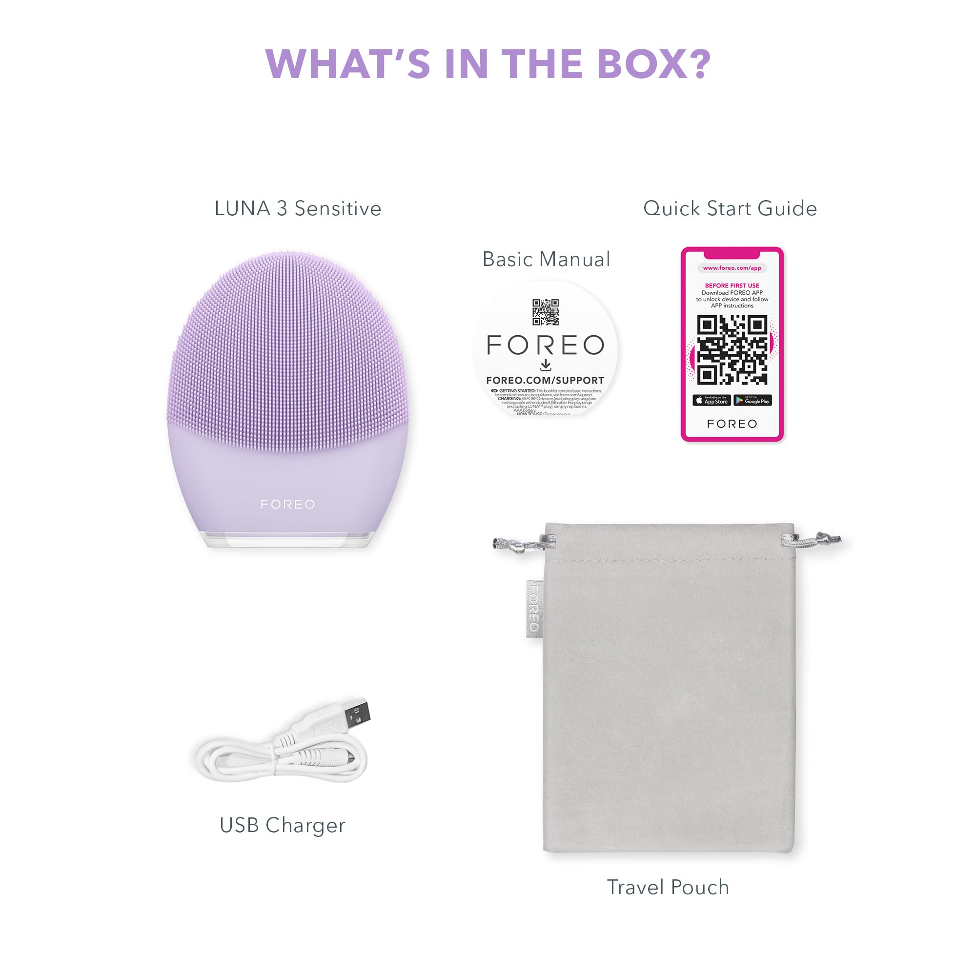 Foto 7 | Cepillo De Limpieza Facial Foreo Luna 3 Sensitive Skin - Venta Internacional.