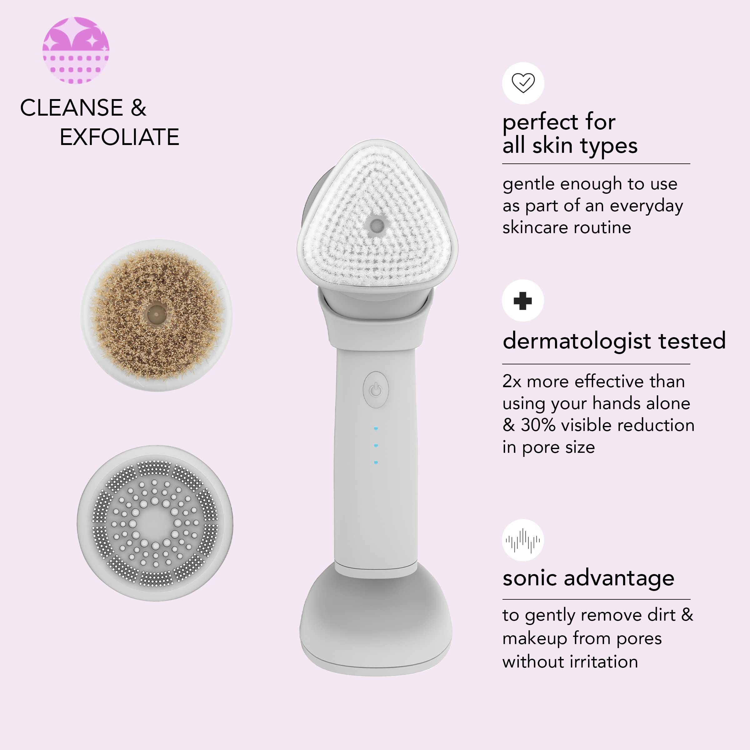 Foto 3 pulgar | Cepillo Limpiador Facial Conair Skn Daily Glow Sonic - Venta Internacional.
