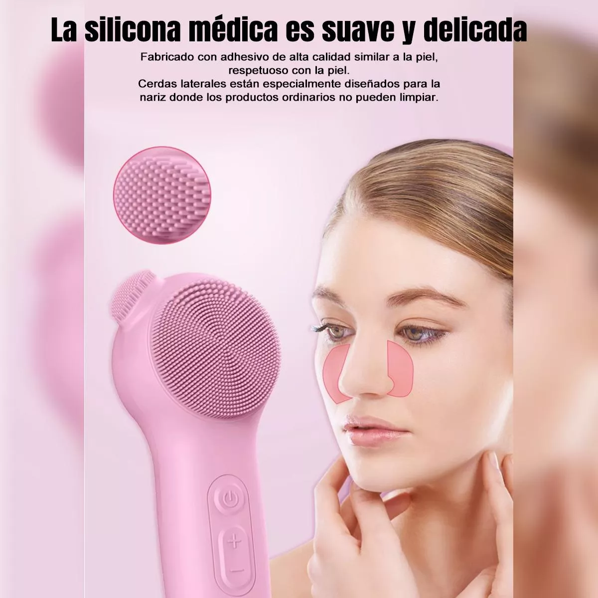 Foto 3 pulgar | Limpiador Facial Eléctrico Eo Safe Imports Esi-18190-1 Rosa