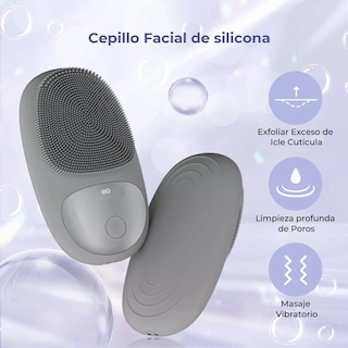 Foto 2 | Cepillo Limpiador Facial Eléctrica Recargable Masajeador Exfoliante Eo Safe Imports Esi-12770-1 Gris