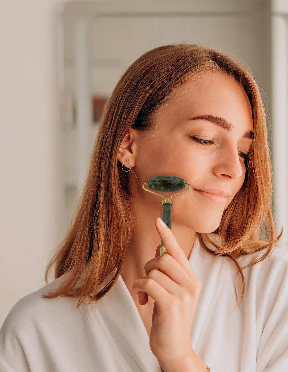 Foto 6 | Set Rodillo de Jade y Gua Sha Basariworld para Masaje Facial
